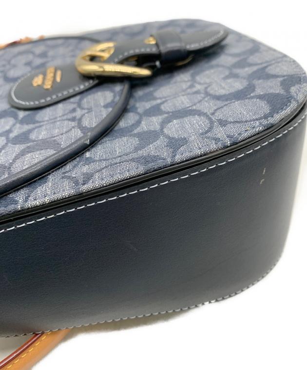 中古・古着通販】COACH (コーチ) 2WAYショルダーバッグ ネイビー