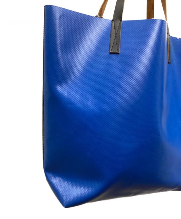 中古・古着通販】MARNI (マルニ) バイカラートートバッグ ブルー