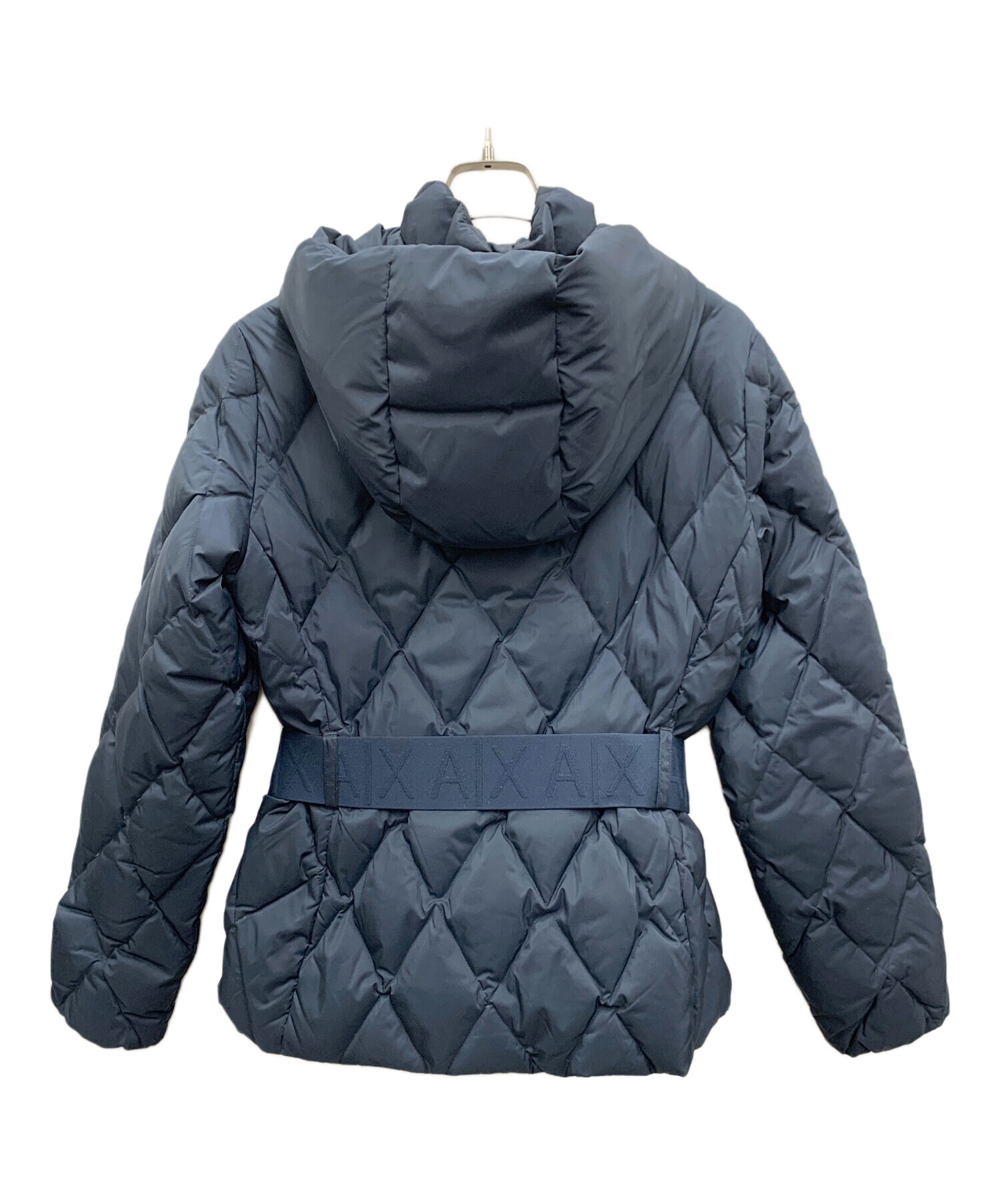 EMPORIO ARMANI / ダウンキルテッドブルゾン/キルティング/US12/164/ネイビー 中古・古着通販】ARMANI EXCHANGE (アルマーニ エクスチェンジ