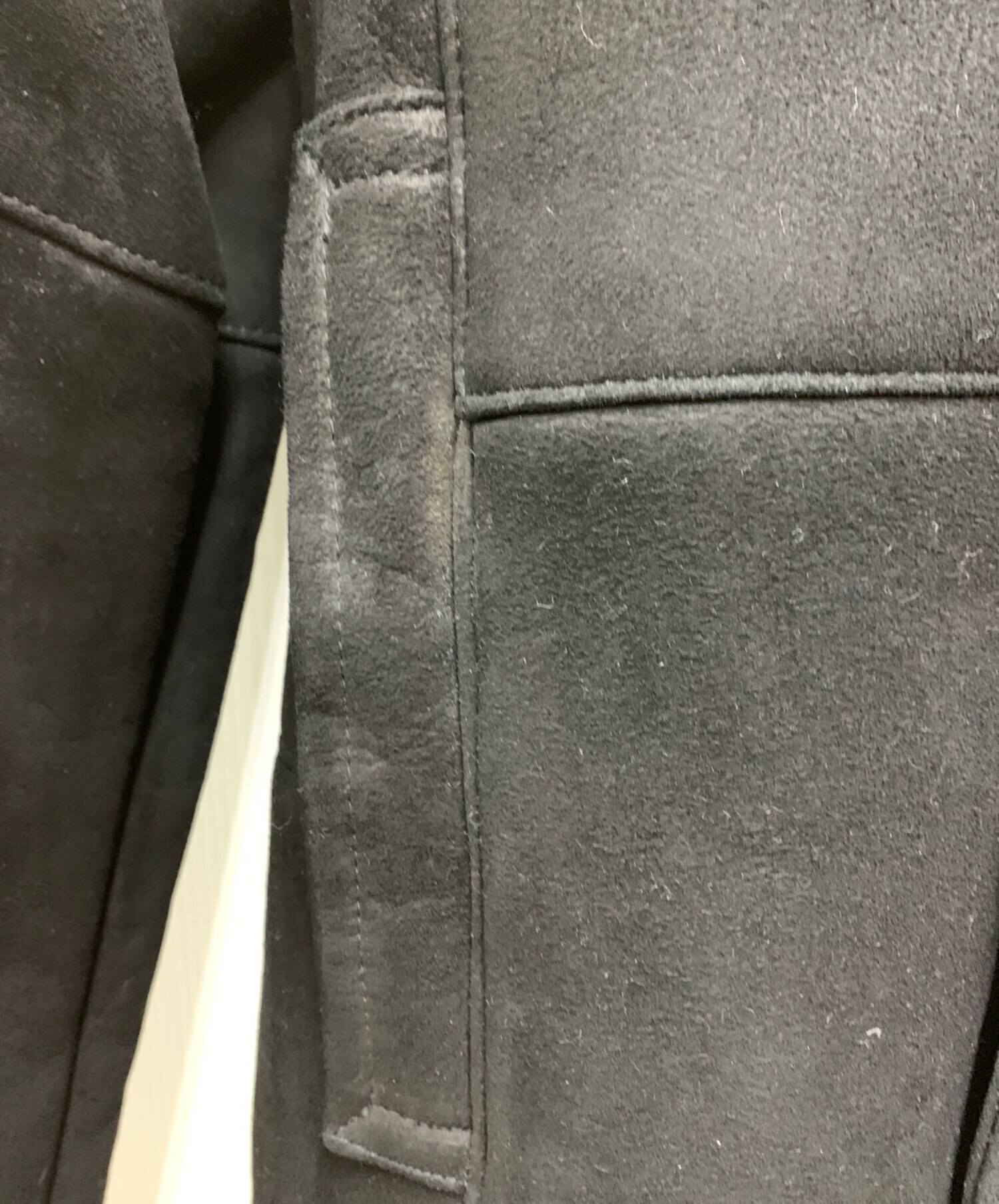 中古・古着通販】Georgia (ジョージア) ムートンコート ブラック