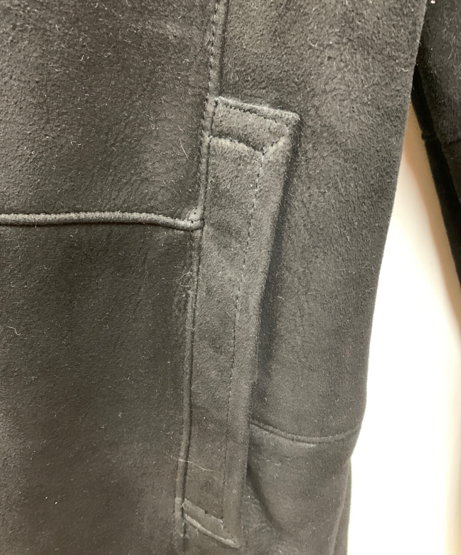 中古・古着通販】Georgia (ジョージア) ムートンコート ブラック