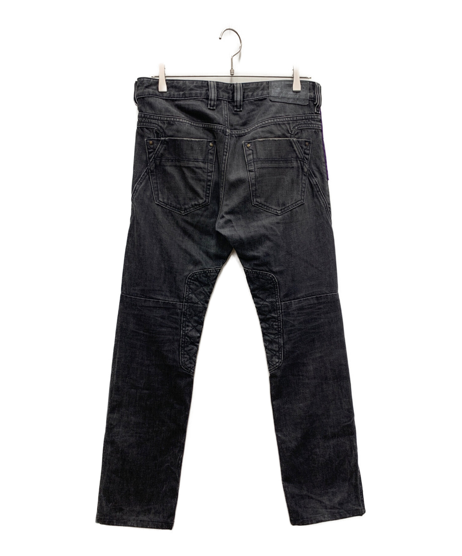 中古・古着通販】DIESEL (ディーゼル) デニムパンツ ブラック サイズ 