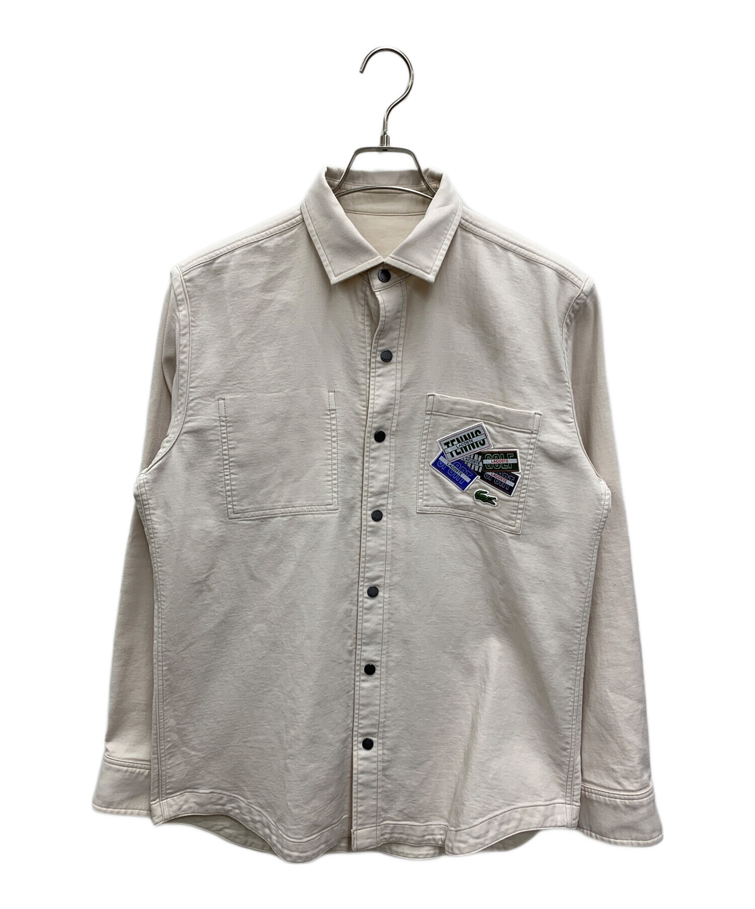 中古・古着通販】LACOSTE (ラコステ) リバーシブルシャツ アイボリー 