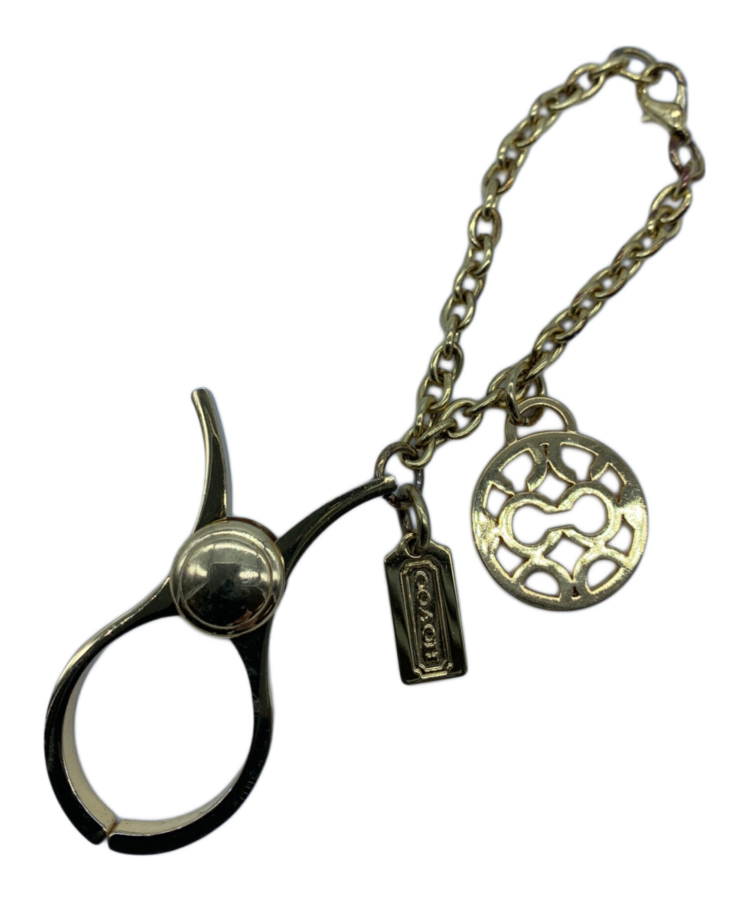 中古・古着通販】COACH (コーチ) キーホルダー ゴールド｜ブランド