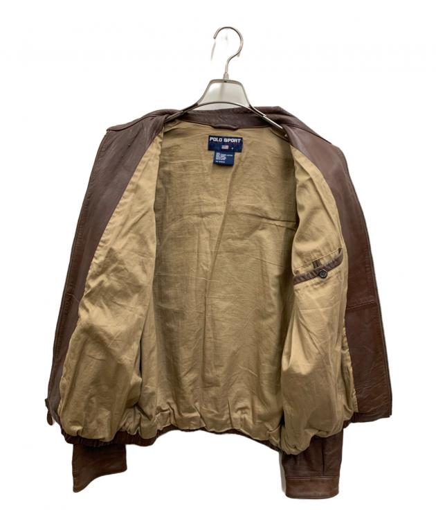 POLO SPORT(ポロスポーツ)レザージャケット 90's~ Polo Sport leather sport jacket [XXL] | goodbuy used clothing