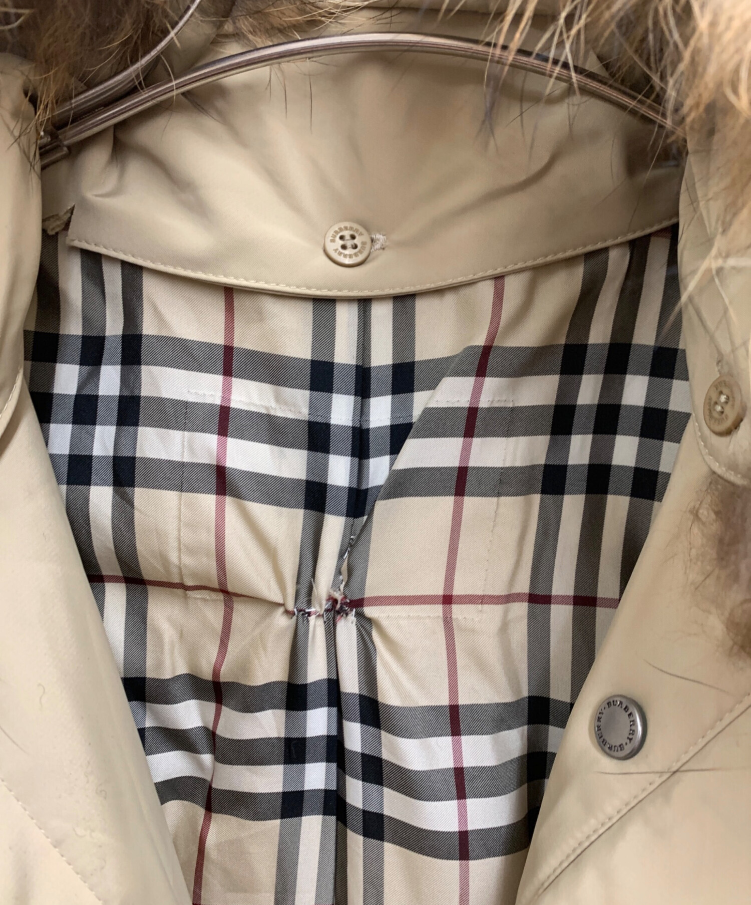 BURBERRYLONDONバーバリーロンドンナイロンコートベージュ2XL BURBERRYLONDONバーバリーロンドンナイロンコートベージュ2XL