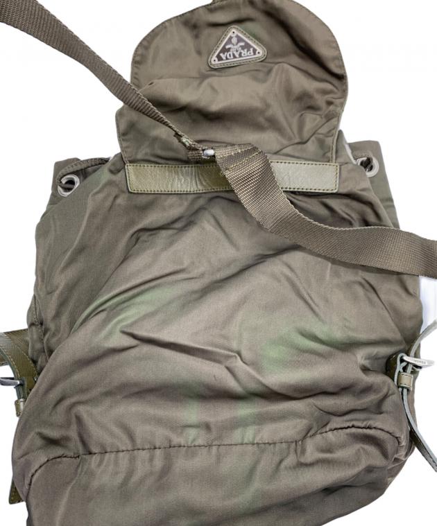 中古・古着通販】PRADA (プラダ) ナイロンリュック オリーブ｜ブランド