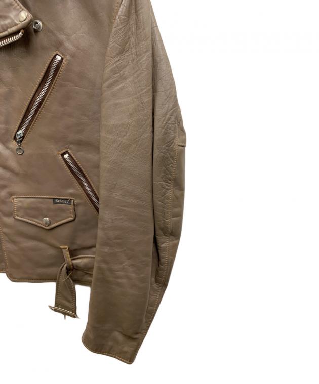 中古・古着通販】Schott (ショット) レザージャケット ブラウン サイズ