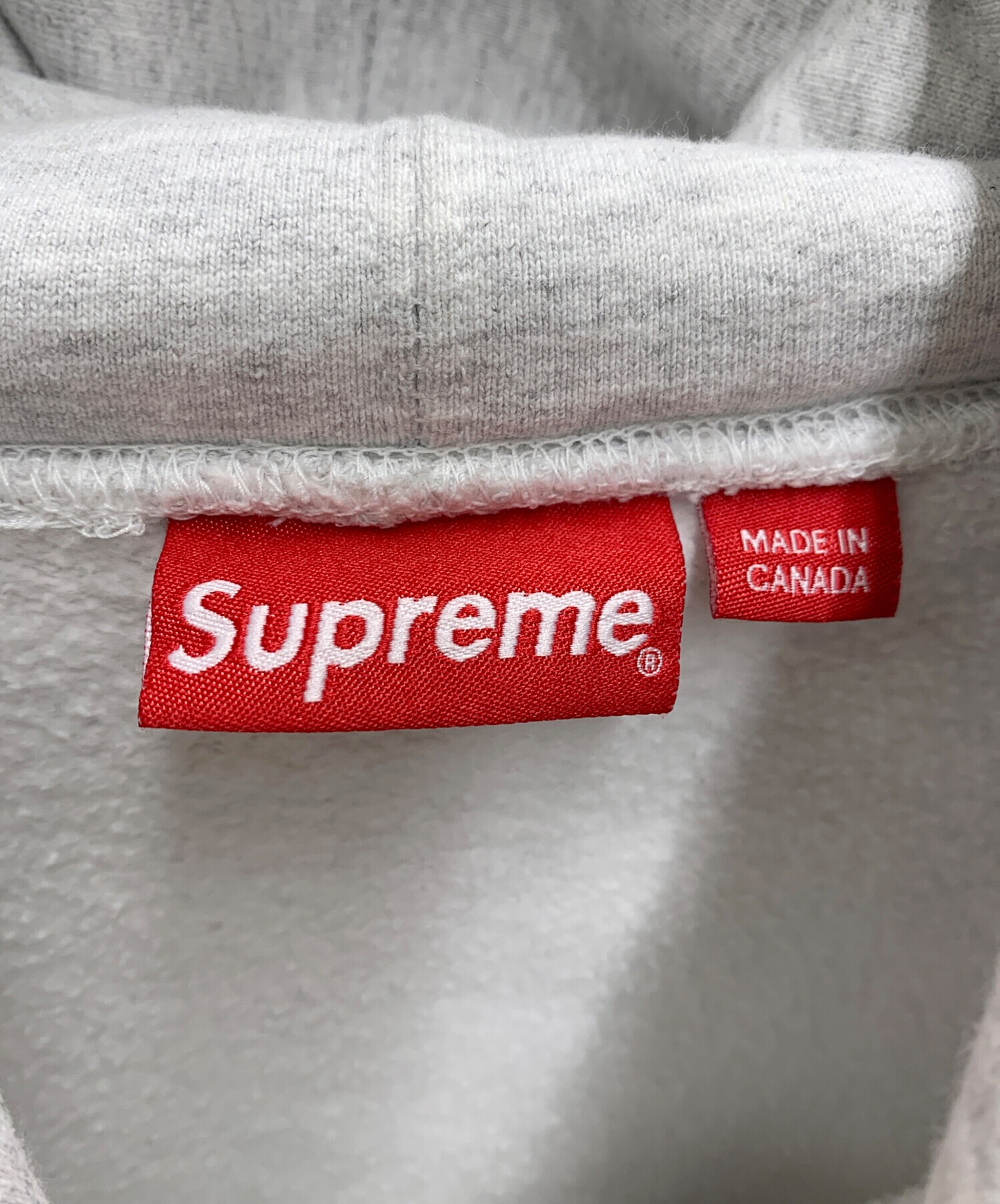 Supreme グレー プルオーバーパーカー　XL Supreme シュプリーム パーカー XL グレー