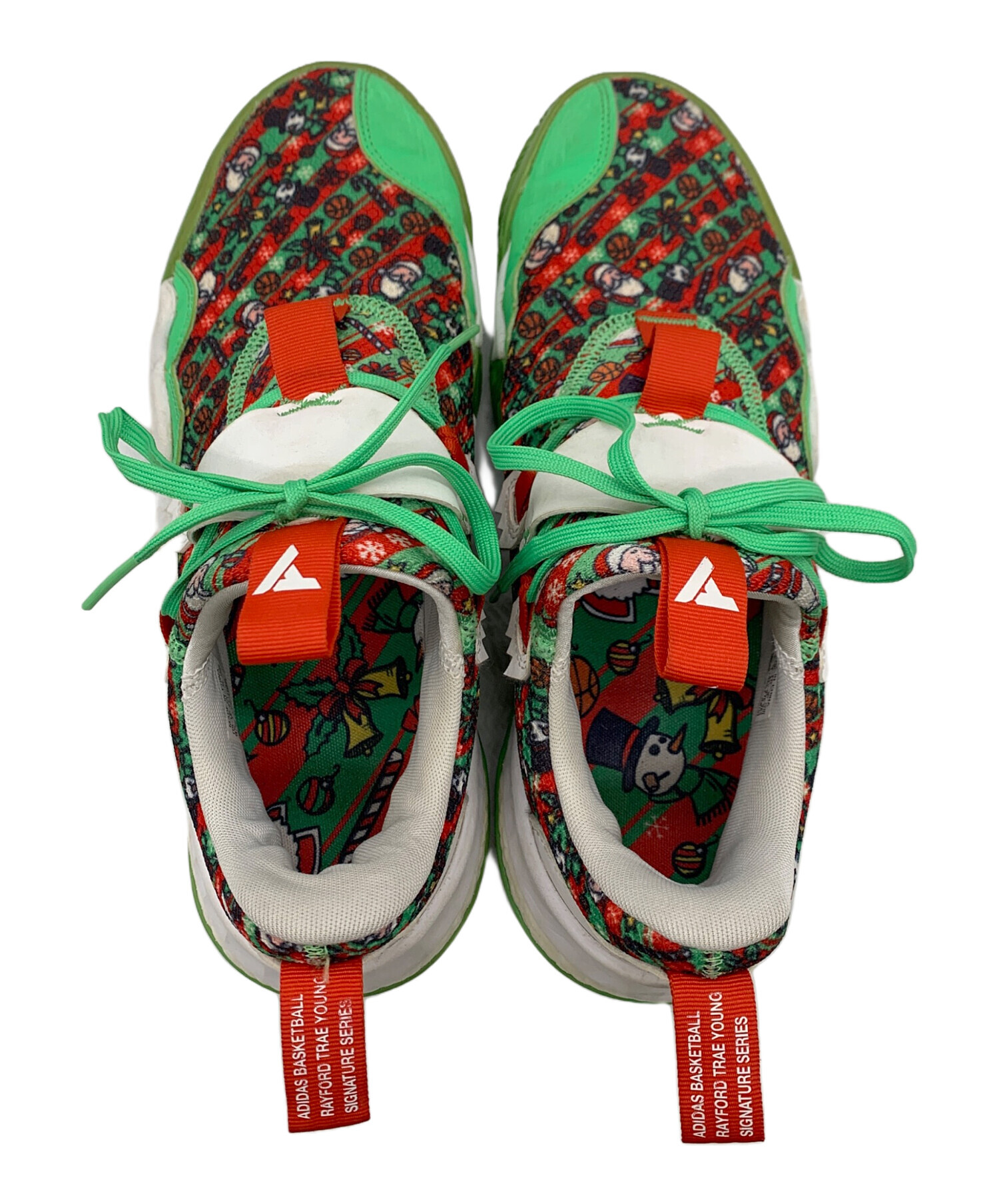 adidas バスケットシューズ 5.5 US レッド/グリーン 中古・古着通販】adidas (アディダス) バスケットシューズ グリーン