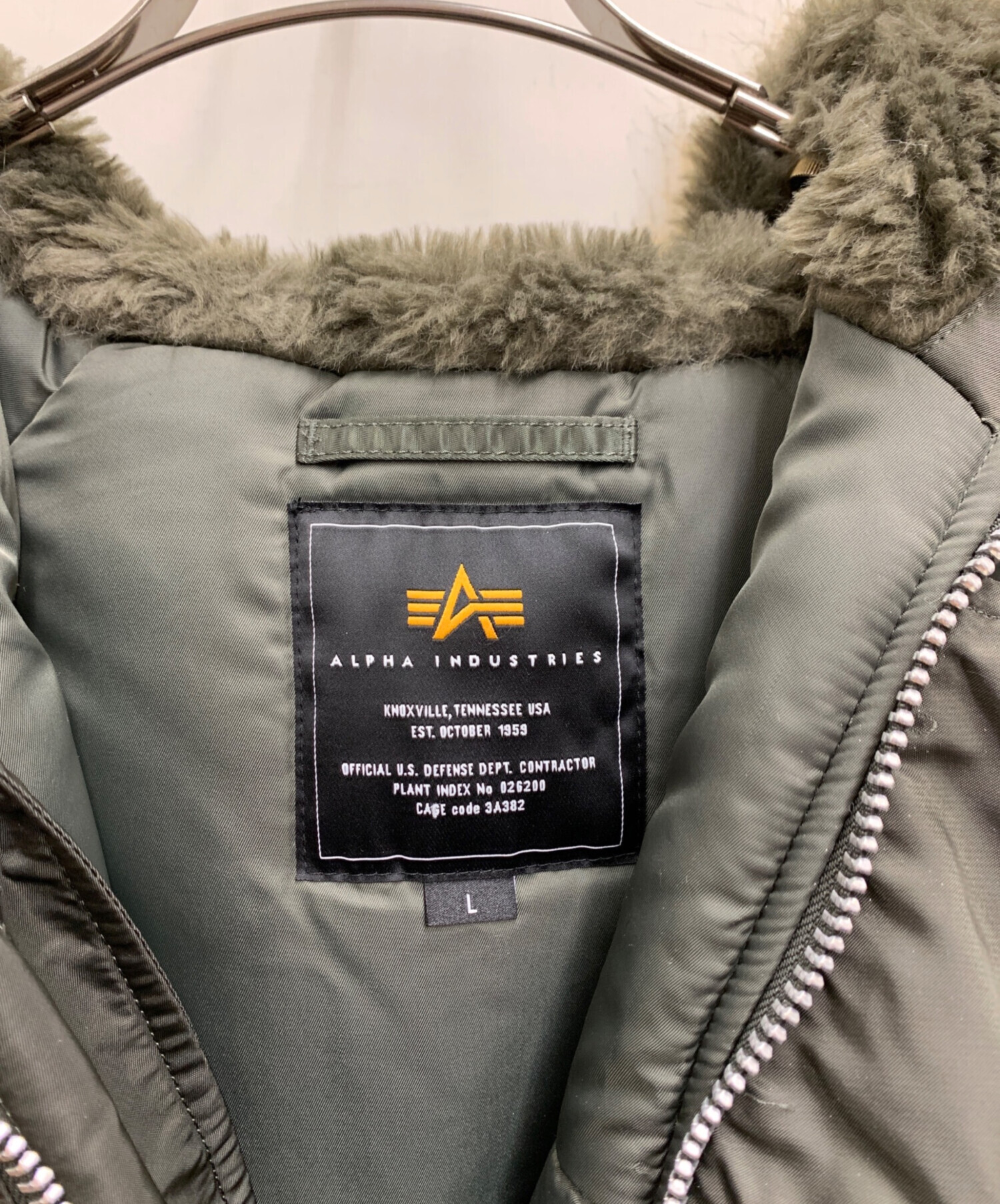 Alpha Industries ミリタリージャケット Lサイズ グレー 中古・古着通販】ALPHA INDUSTRIES (アルファインダストリーズ