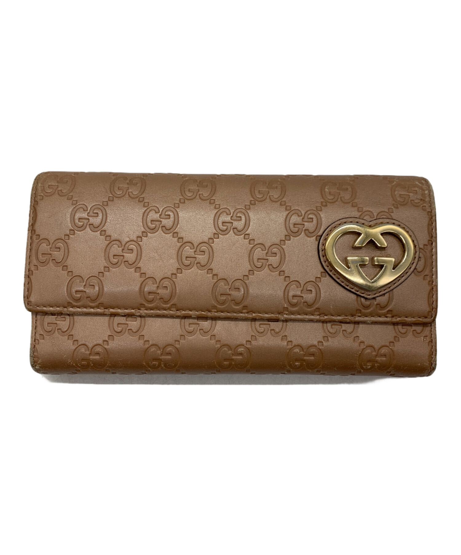 中古・古着通販】GUCCI (グッチ) 長財布 ベージュ｜ブランド・古着通販