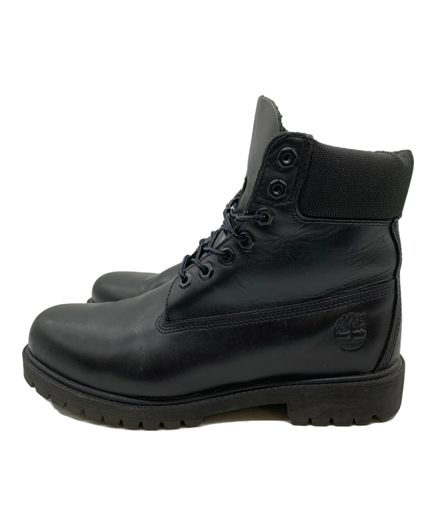 ティンバーランド ブラック レザーブーツ 6インチ アメカジ グランジ y2k 中古・古着通販】Timberland (ティンバーランド) 6インチブーツ