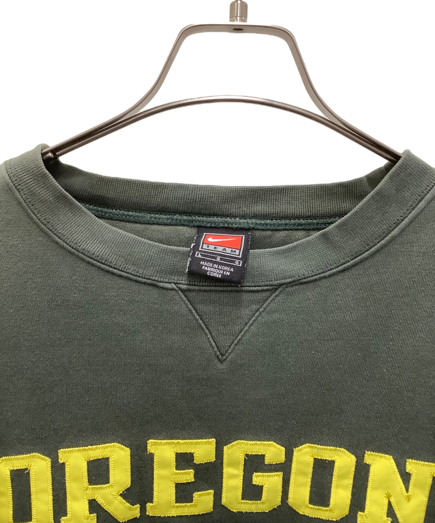 中古・古着通販】NIKE (ナイキ) クルーネックスウェット カーキ サイズ 