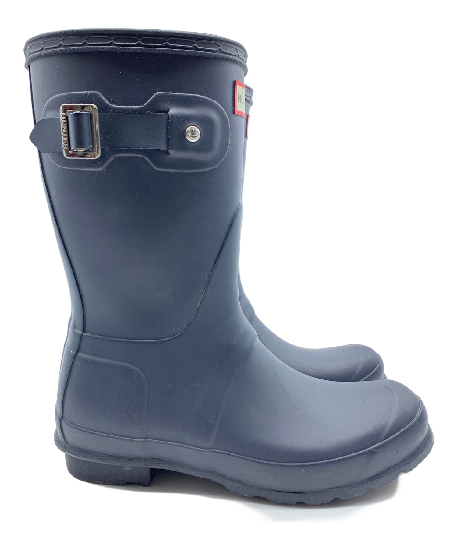 中古・古着通販】HUNTER (ハンター) レインブーツ ネイビー サイズ:US6