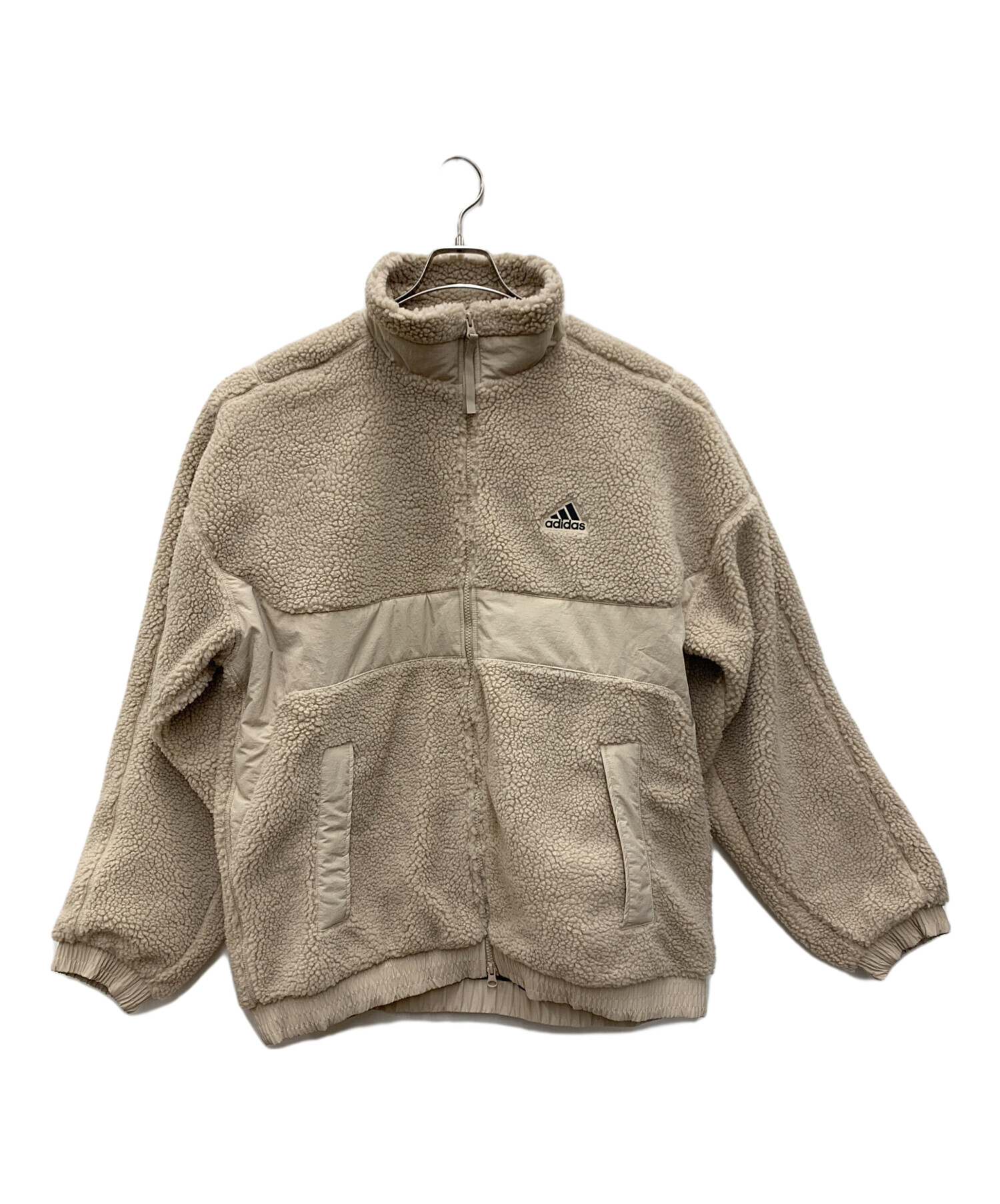 中古・古着通販】adidas (アディダス) ボアジャケット ベージュ サイズ