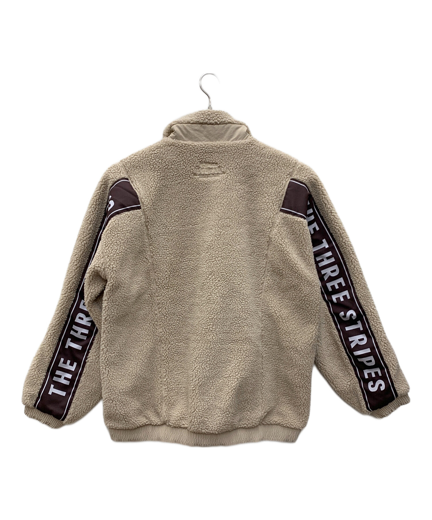 中古・古着通販】adidas (アディダス) ボアジャケット ベージュ サイズ