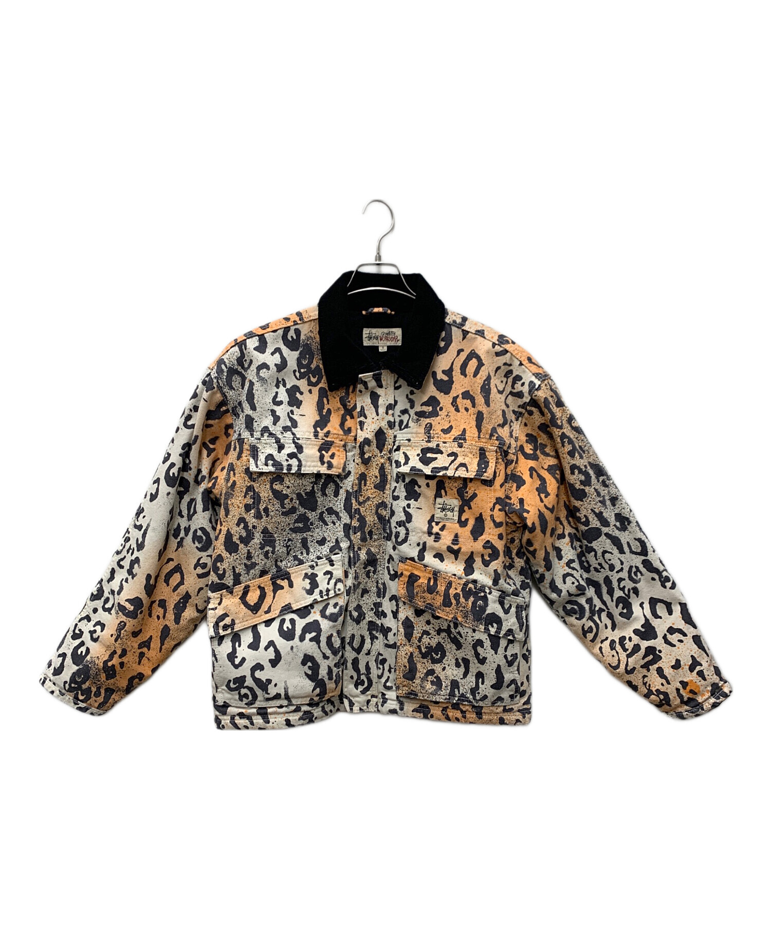 中古・古着通販】stussy (ステューシー) ジャケット ベージュ×ブラック