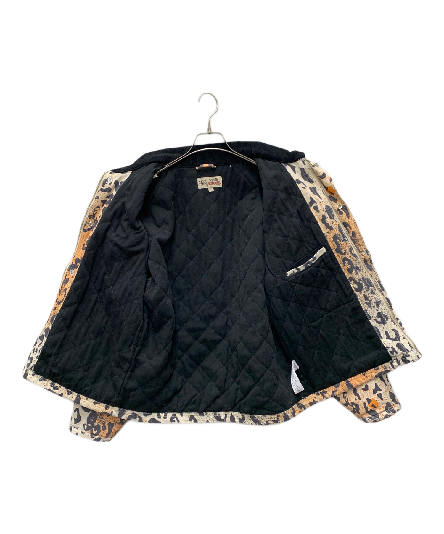 中古・古着通販】stussy (ステューシー) ジャケット ベージュ×ブラック