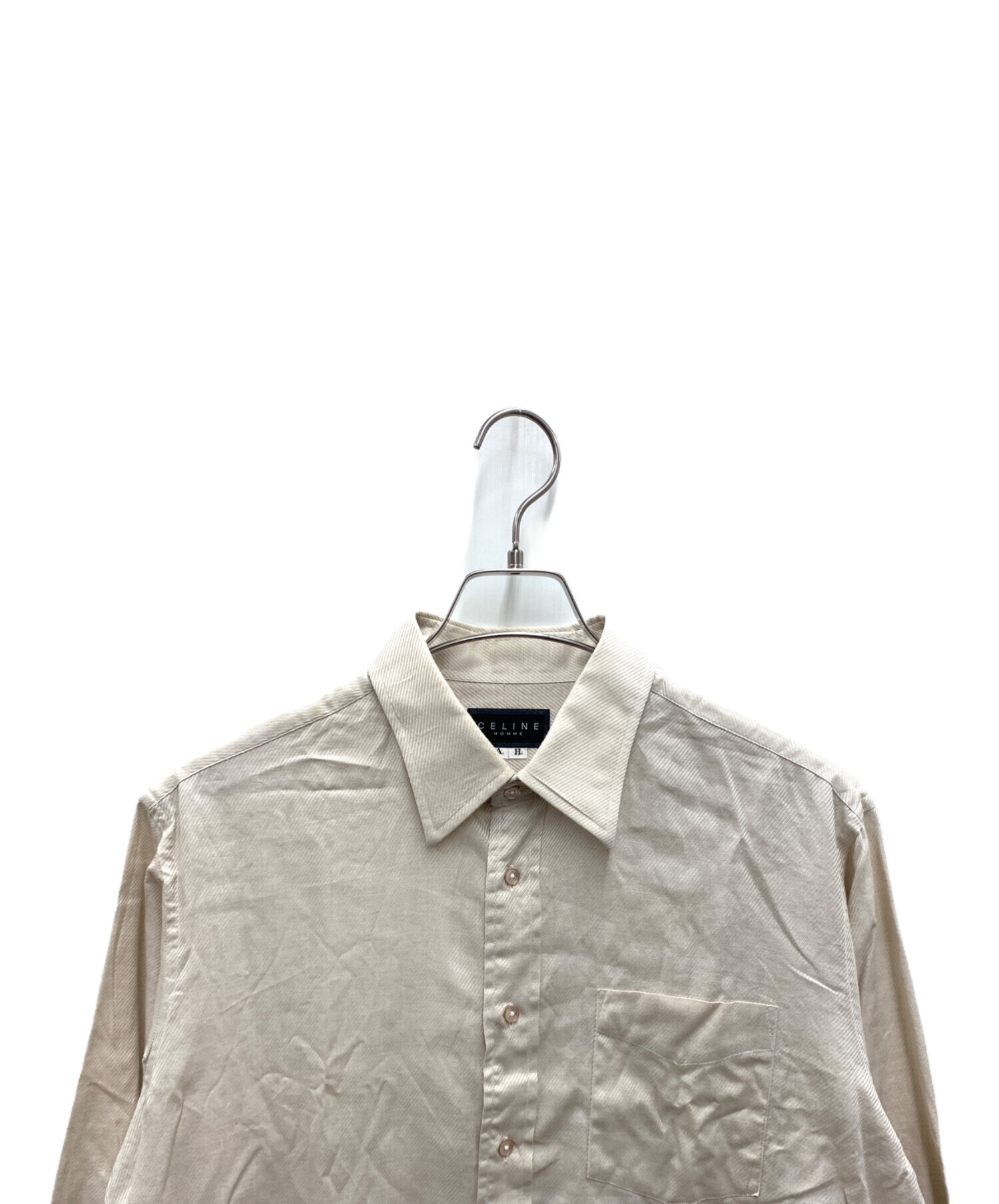 中古・古着通販】CELINE HOMME (セリーヌオム) 長袖シャツ ベージュ