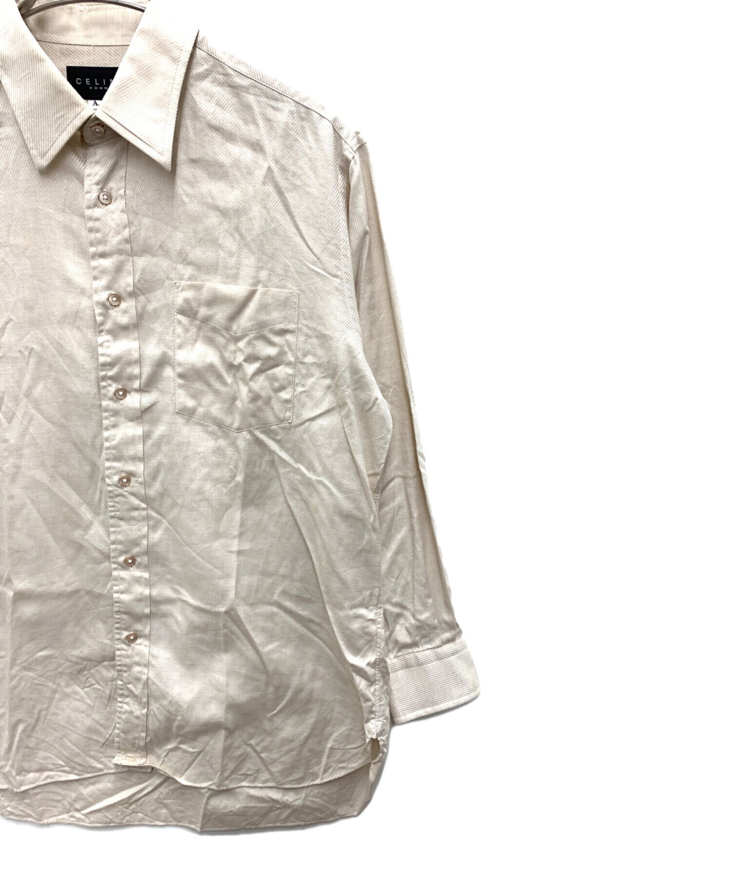 中古・古着通販】CELINE HOMME (セリーヌオム) 長袖シャツ ベージュ
