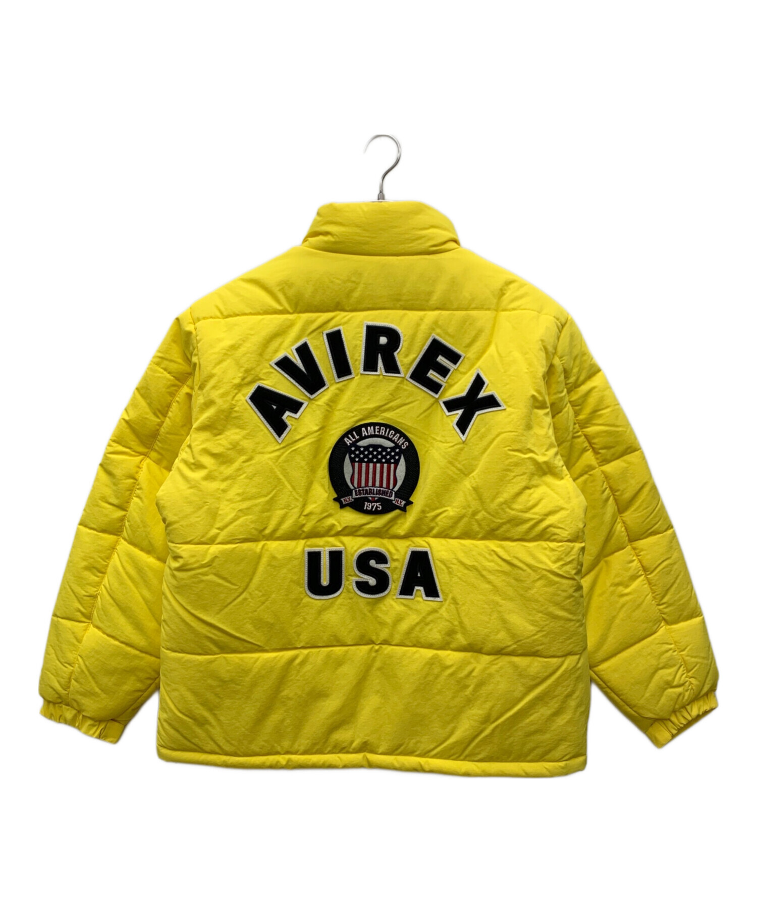 中古・古着通販】AVIREX (アヴィレックス) ダウンジャケット イエロー 