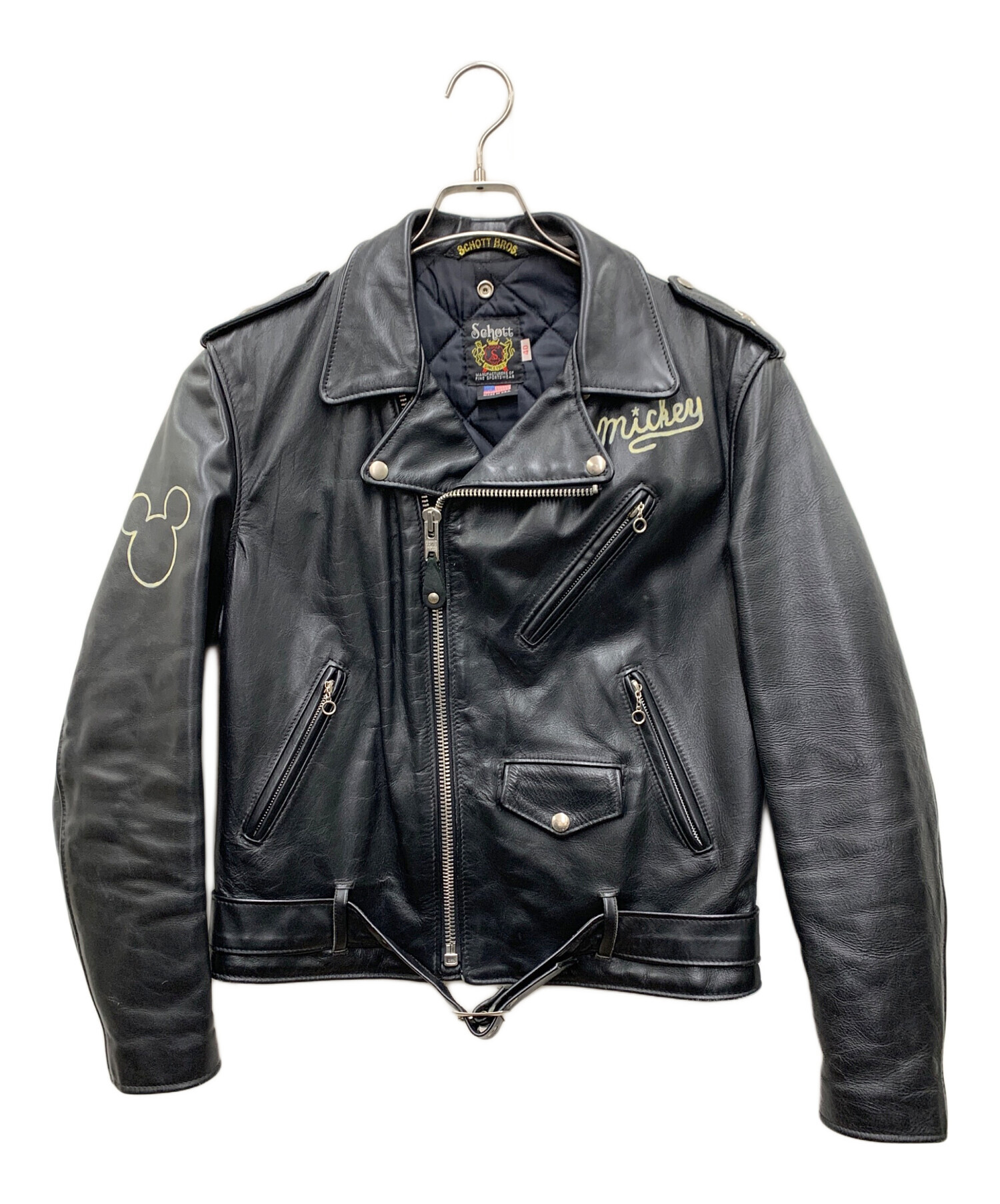 中古・古着通販】Schott (ショット) レザージャケット ブラック サイズ 