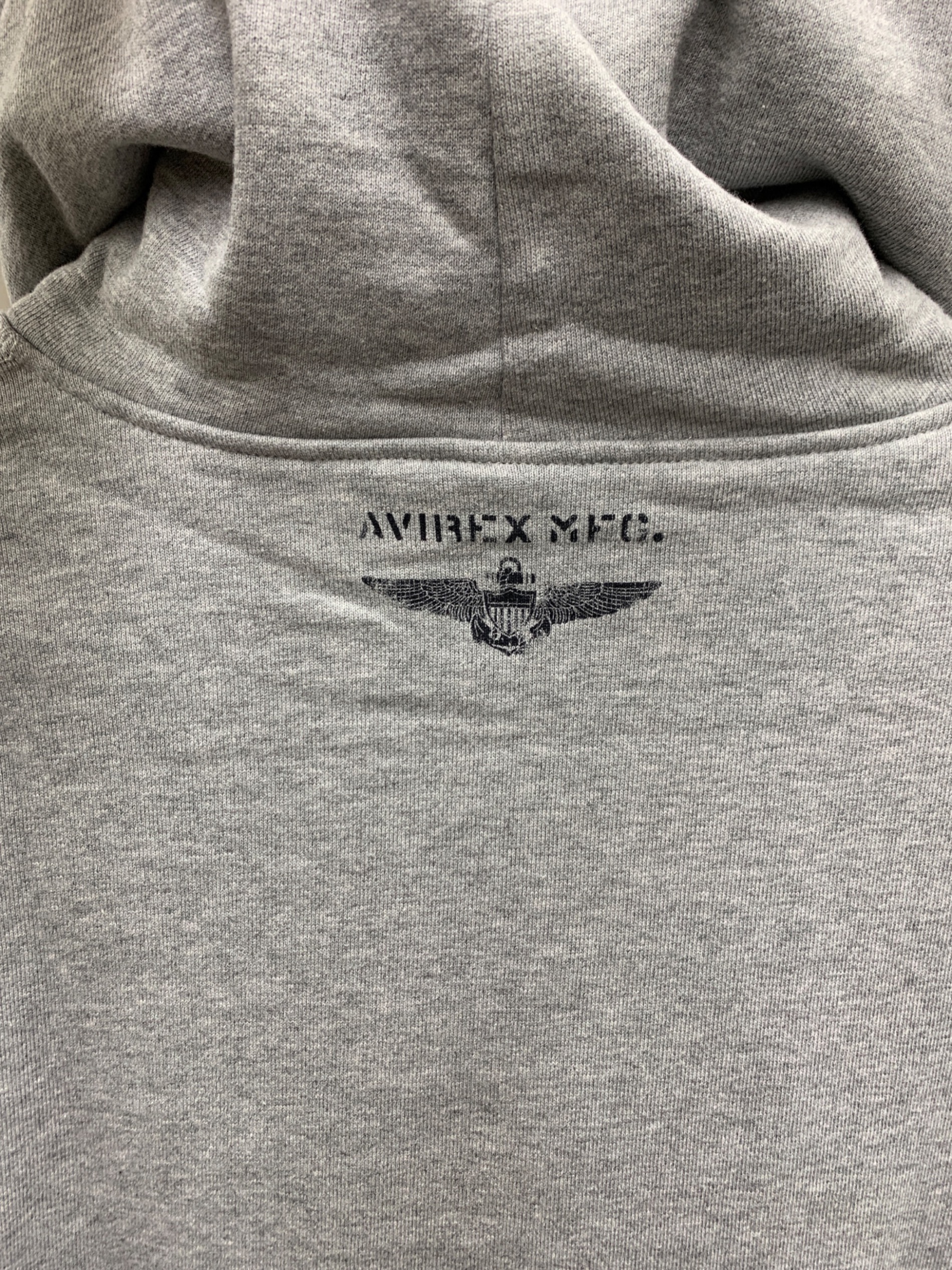 中古・古着通販】AVIREX (アヴィレックス) パーカー ライトグレー