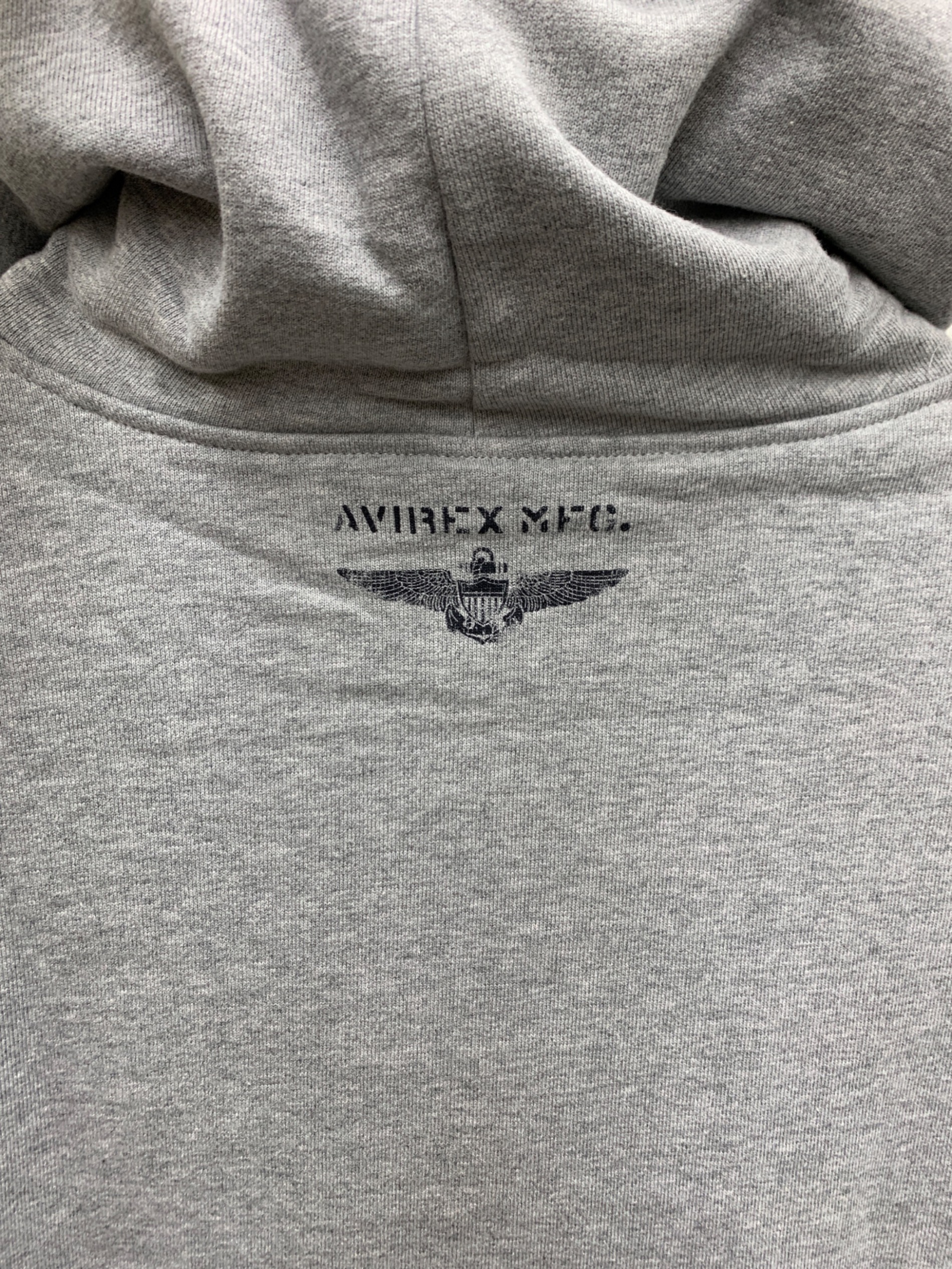 中古・古着通販】AVIREX (アヴィレックス) パーカー ライトグレー