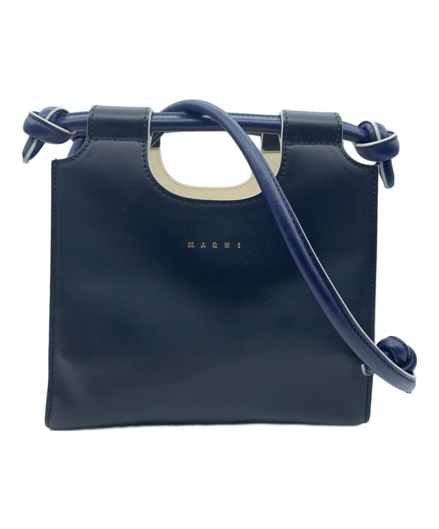 MARNI マルニ ショルダーバッグ  白 【古着】【中古】【送料無料】 MARNI - MARNI マルニ ショルダーバッグ 緑 【古着】【中古】【送料