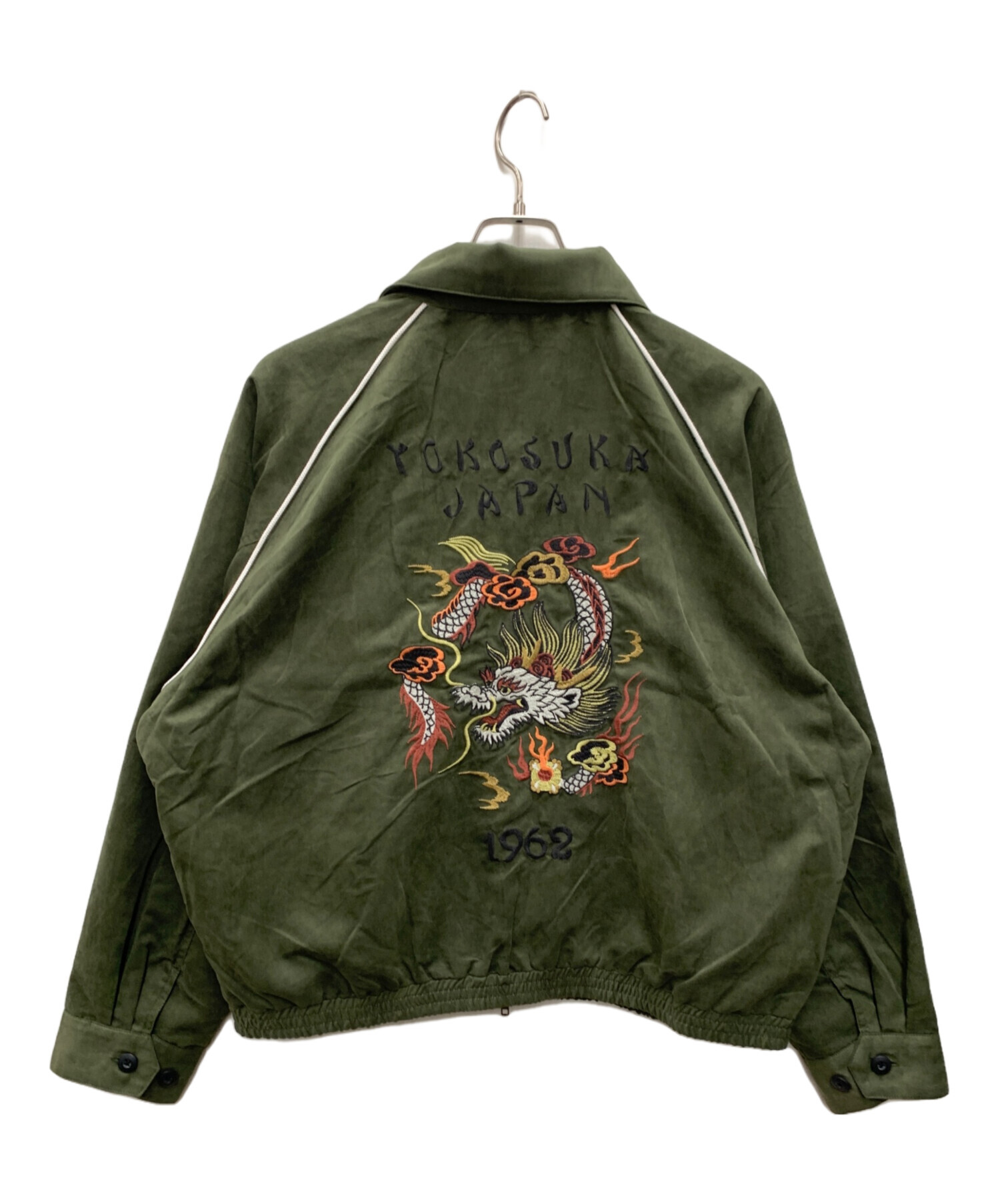 中古・古着通販】KRIFF MAYER (クリフメイヤー) スカジャン オリーブ