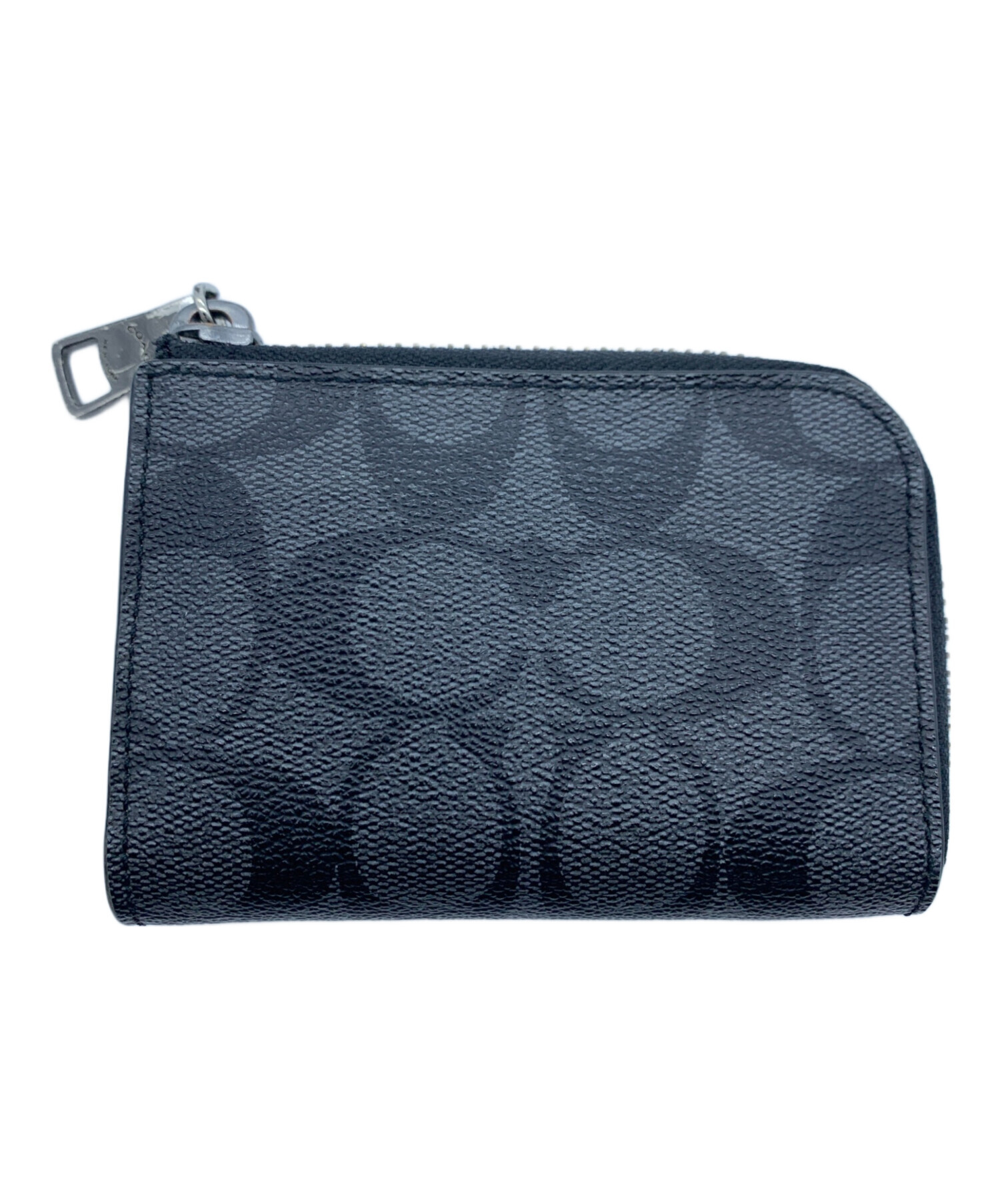 中古・古着通販】COACH (コーチ) コインケース ブラック×グレー 