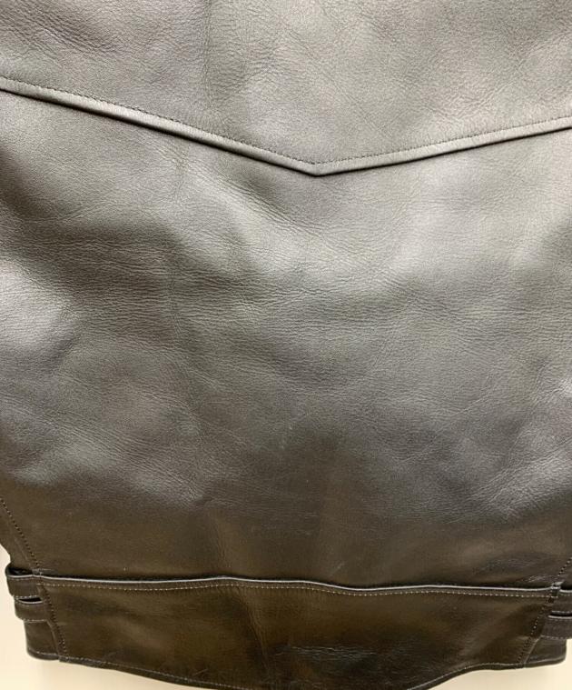 中古・古着通販】EEZAN (イーザン) ダブルライダースレザージャケット