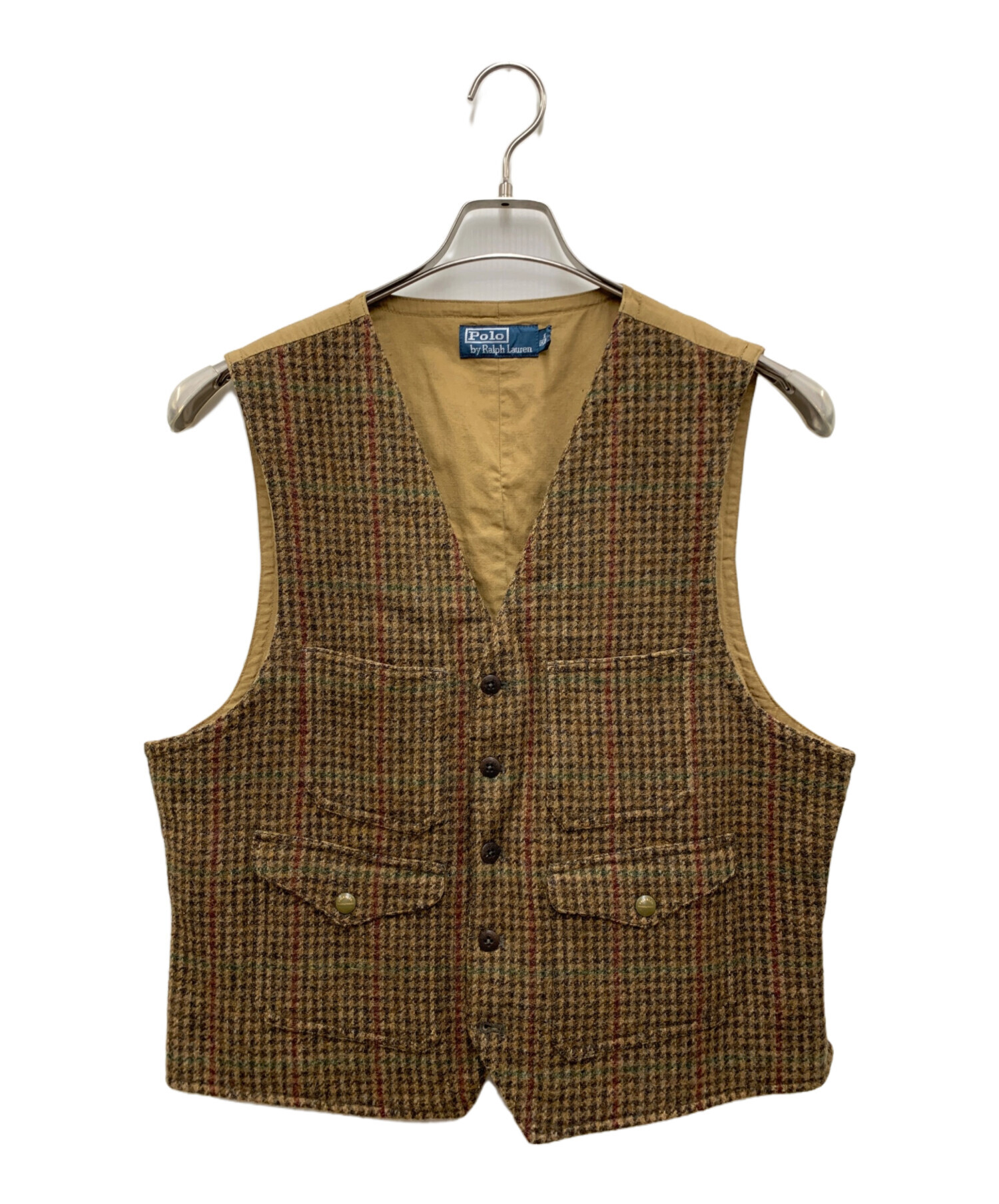 傑作/POLO Ralph Lauren/ウールツイードベスト 中古・古着通販】POLO RALPH LAUREN (ポロ・ラルフローレン) ツイード