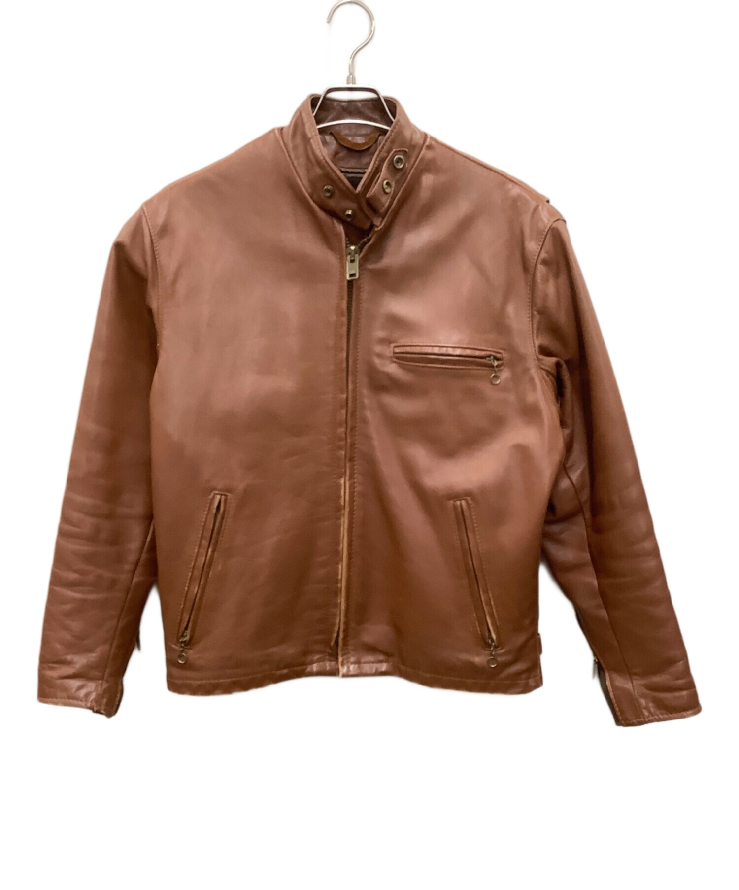 中古・古着通販】Schott (ショット) レザージャケット ブラウン サイズ