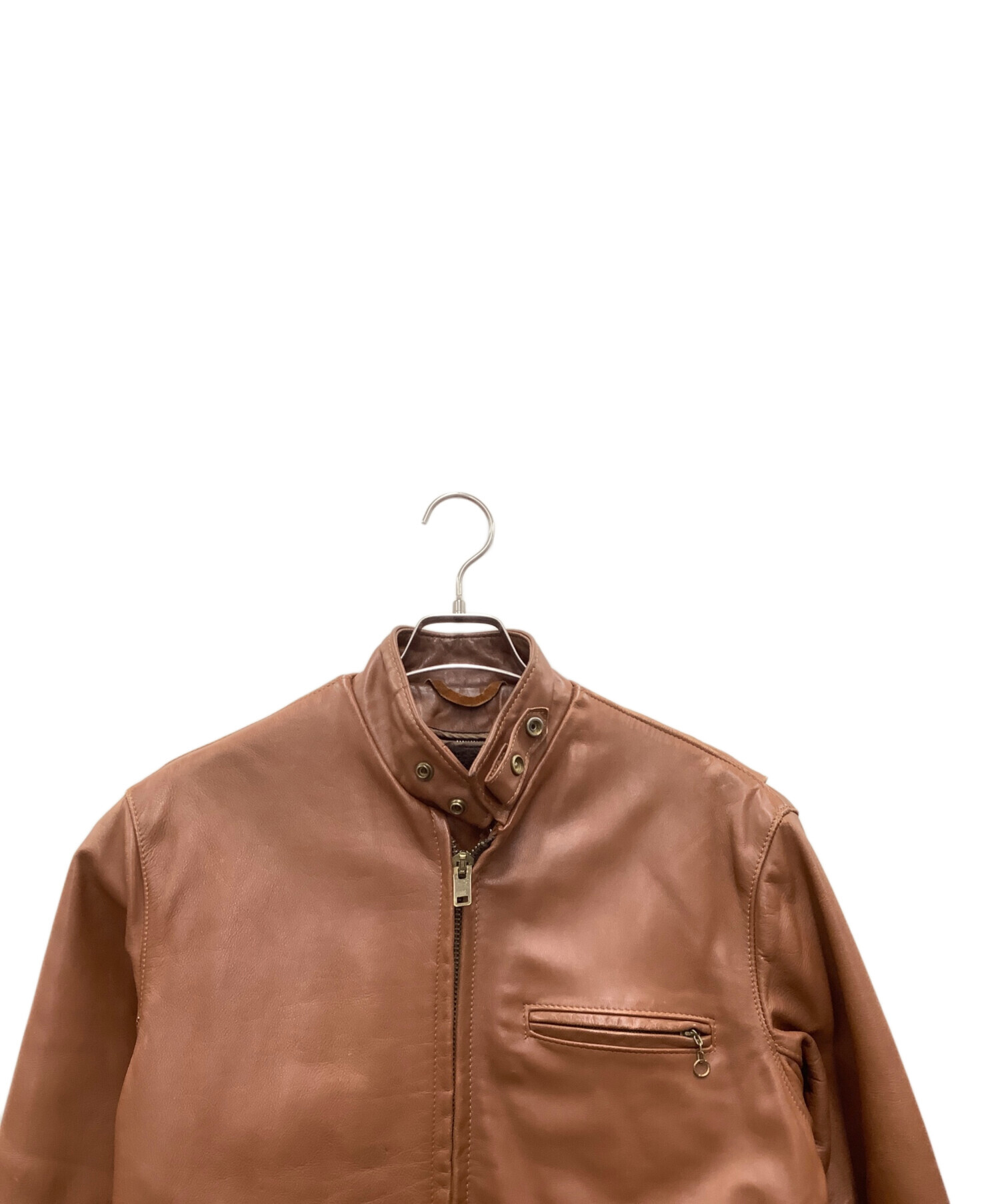 中古・古着通販】Schott (ショット) レザージャケット ブラウン サイズ