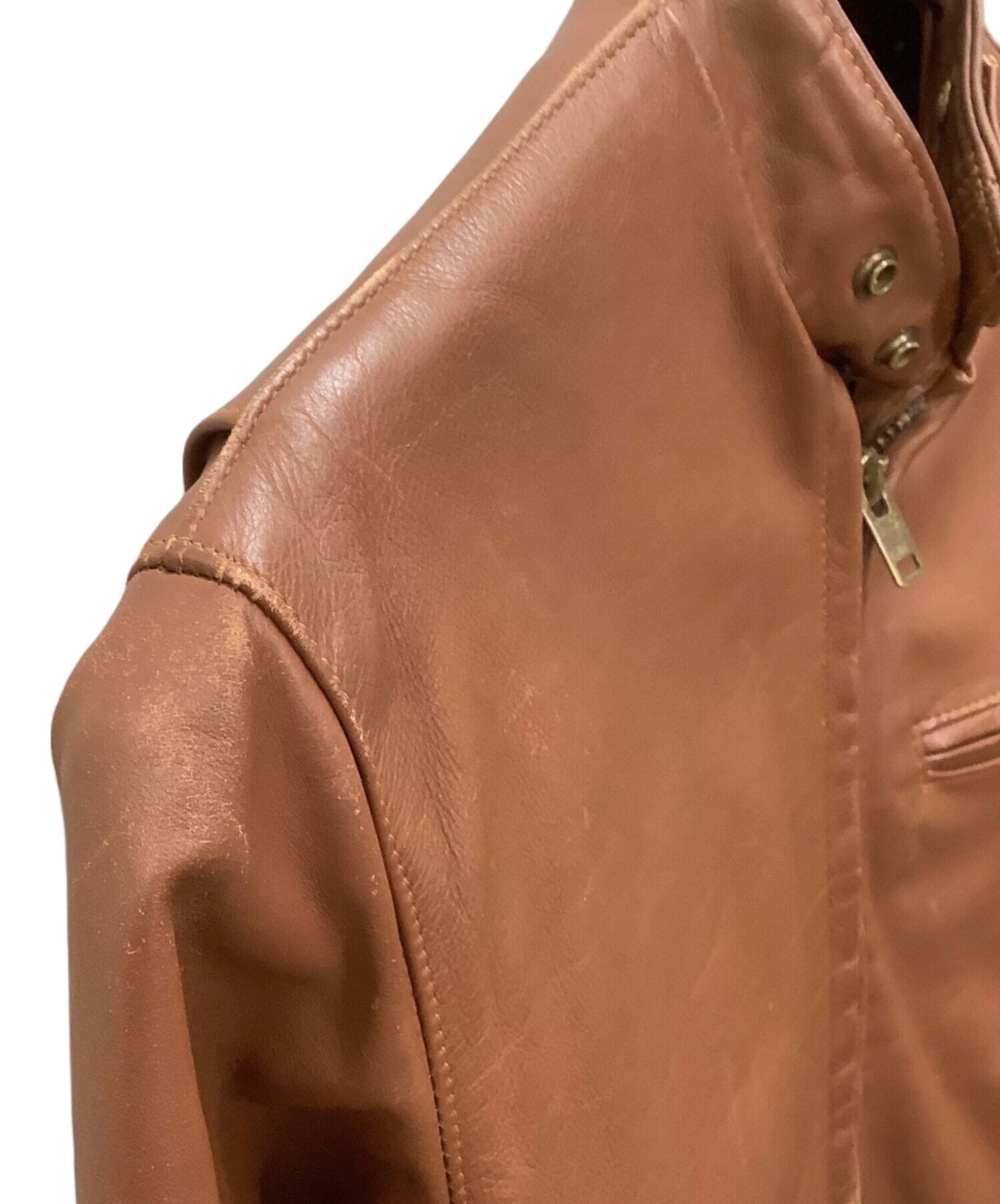 中古・古着通販】Schott (ショット) レザージャケット ブラウン サイズ