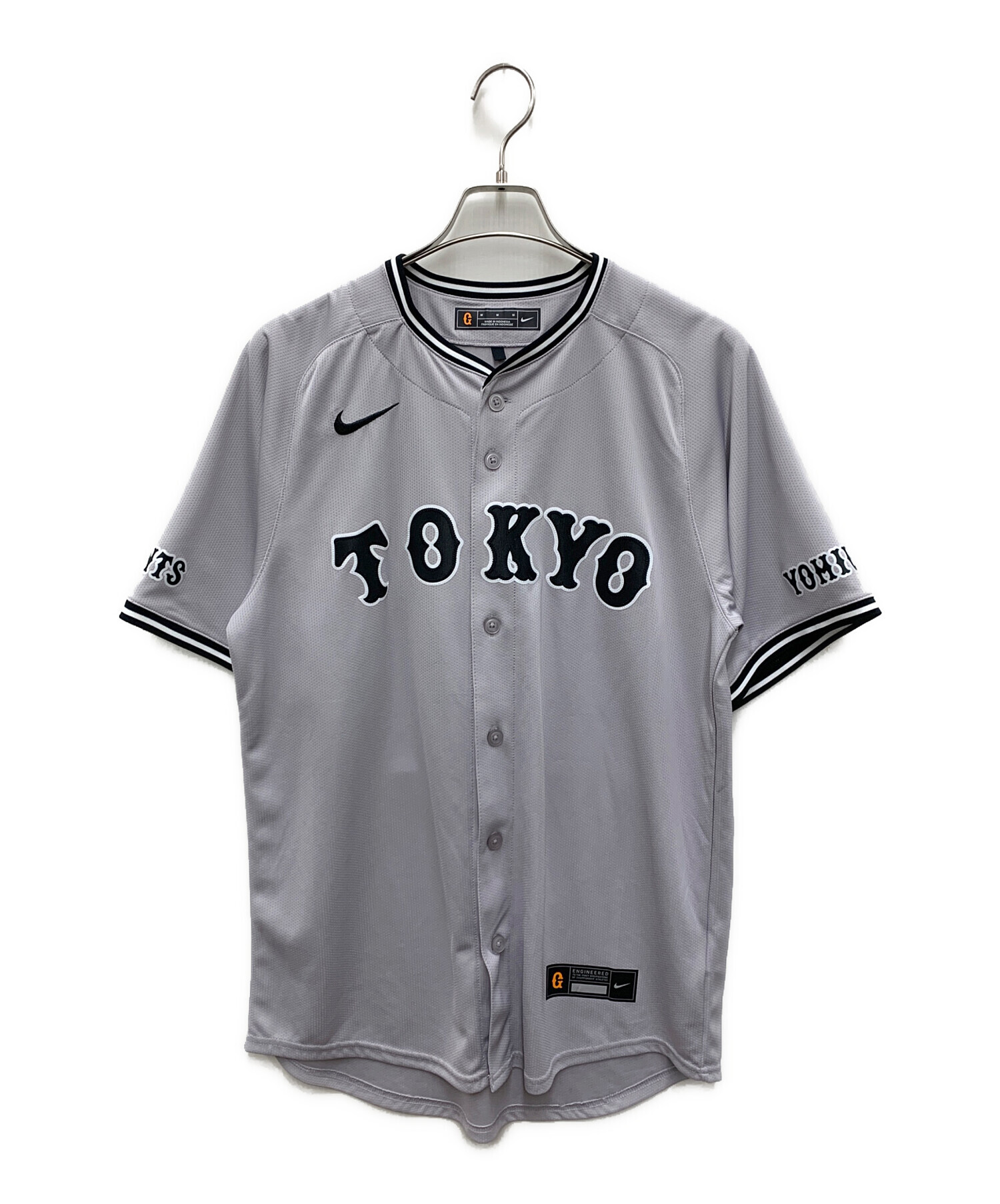 中古・古着通販】NIKE (ナイキ) ベースボールシャツ ライトグレー