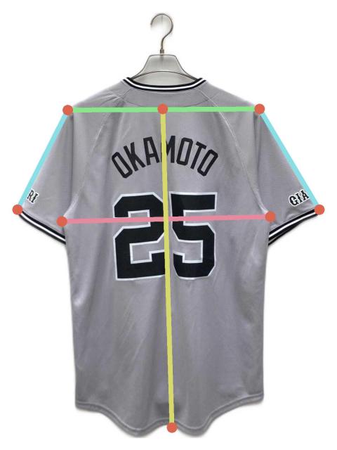 中古・古着通販】NIKE (ナイキ) ベースボールシャツ ライトグレー