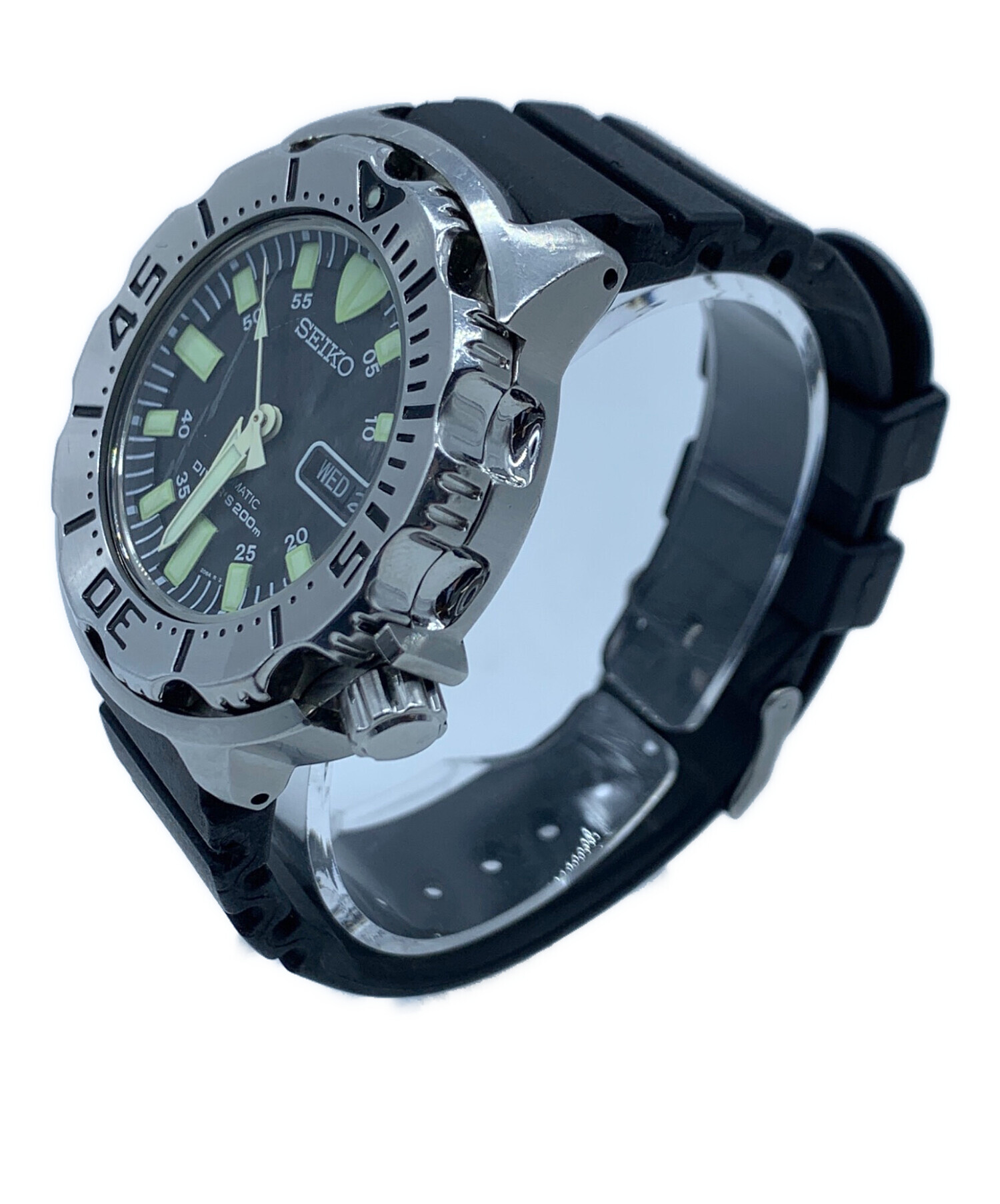 中古・古着通販】SEIKO (セイコー) ダイバーズウォッチ ブラック