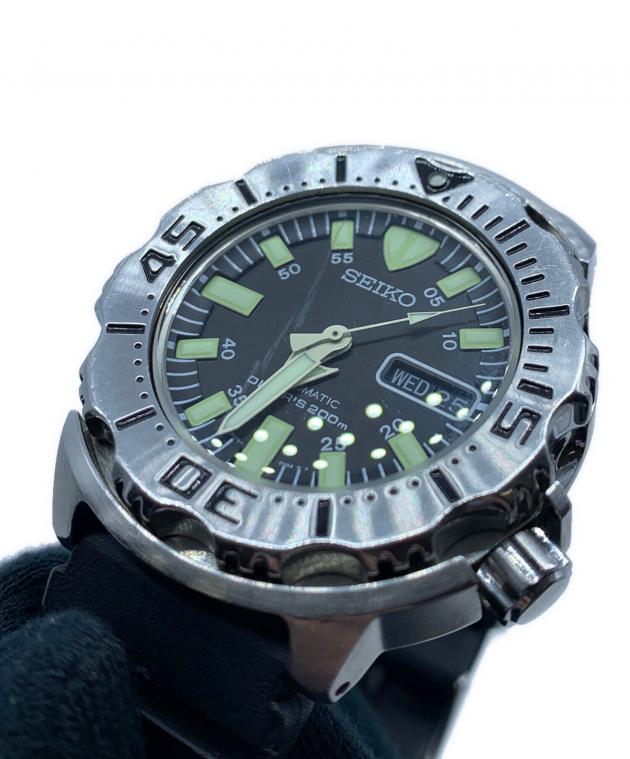 中古・古着通販】SEIKO (セイコー) ダイバーズウォッチ ブラック