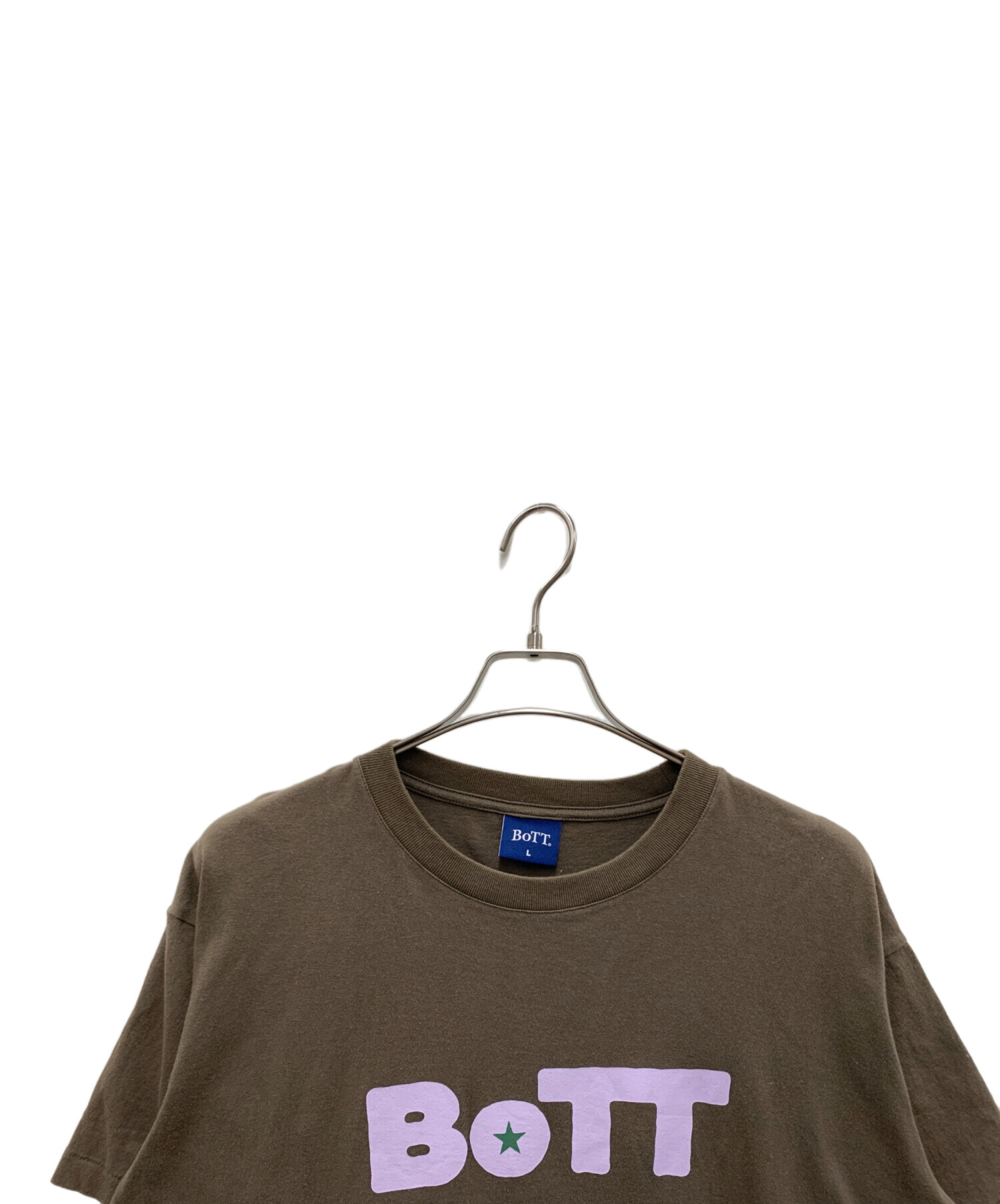 中古・古着通販】BoTT (ボット) プリントロゴTシャツ ブラウン サイズ