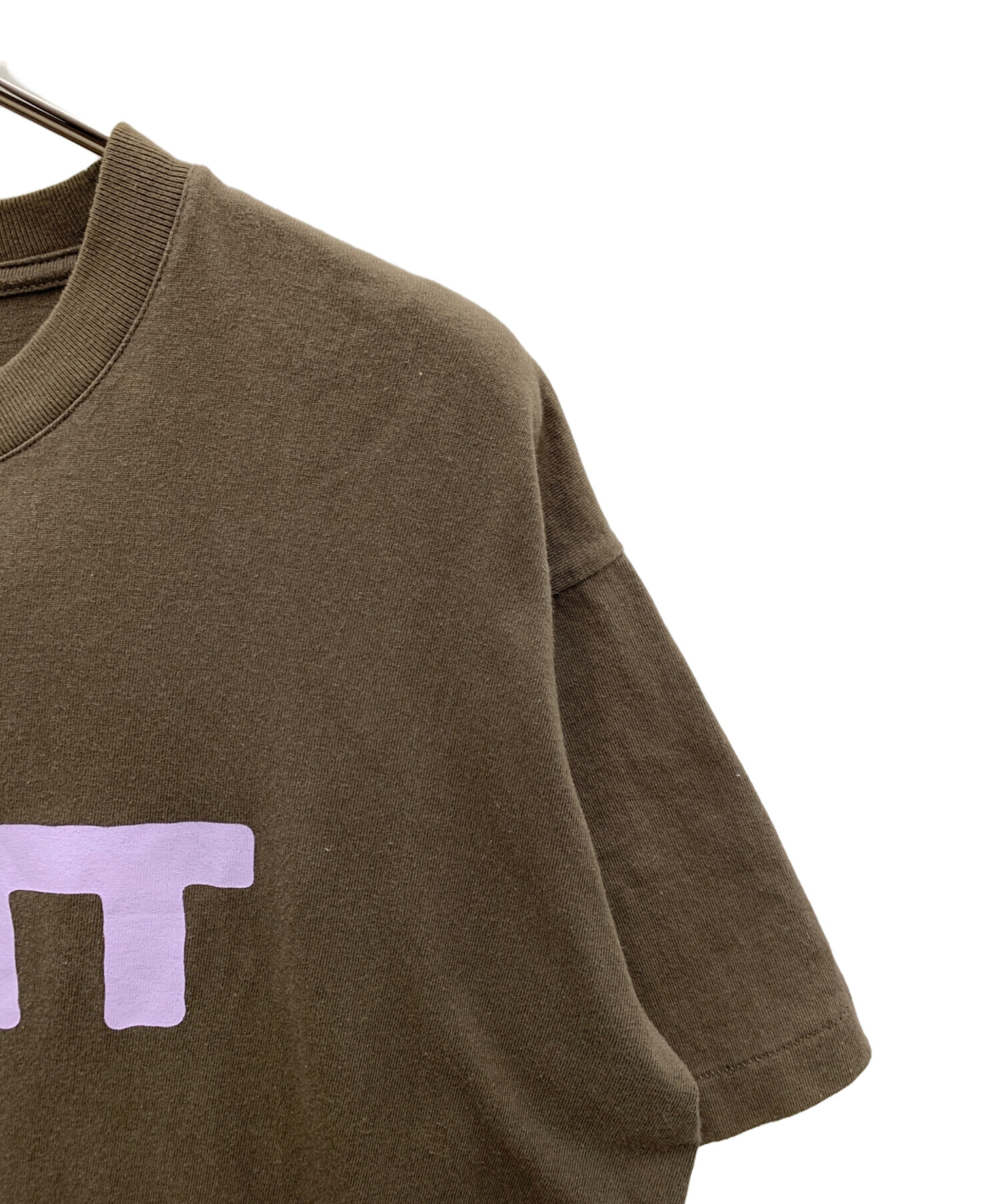 中古・古着通販】BoTT (ボット) プリントロゴTシャツ ブラウン サイズ