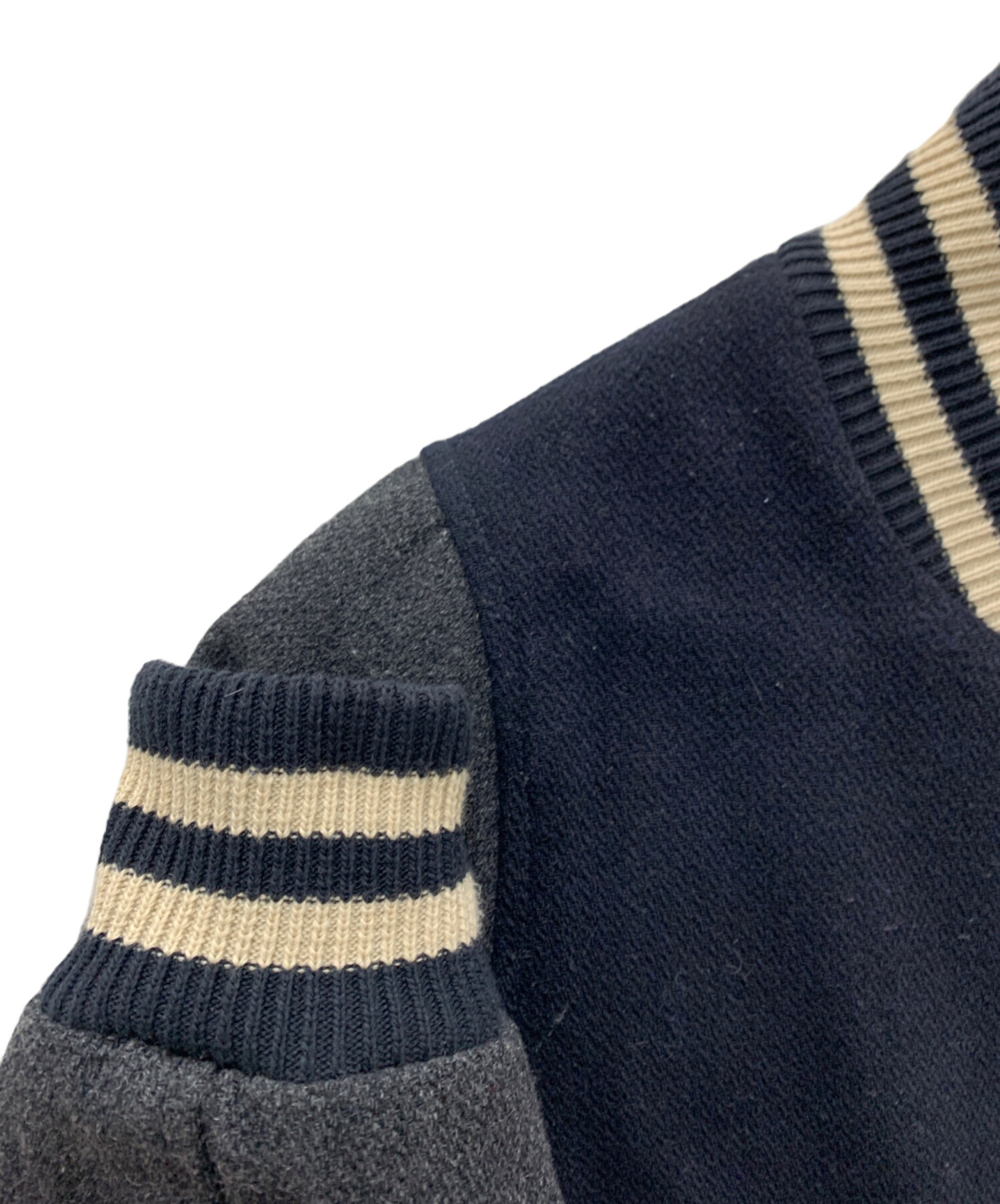 中古・古着通販】Champion (チャンピオン) スタジャン ネイビー×グレー