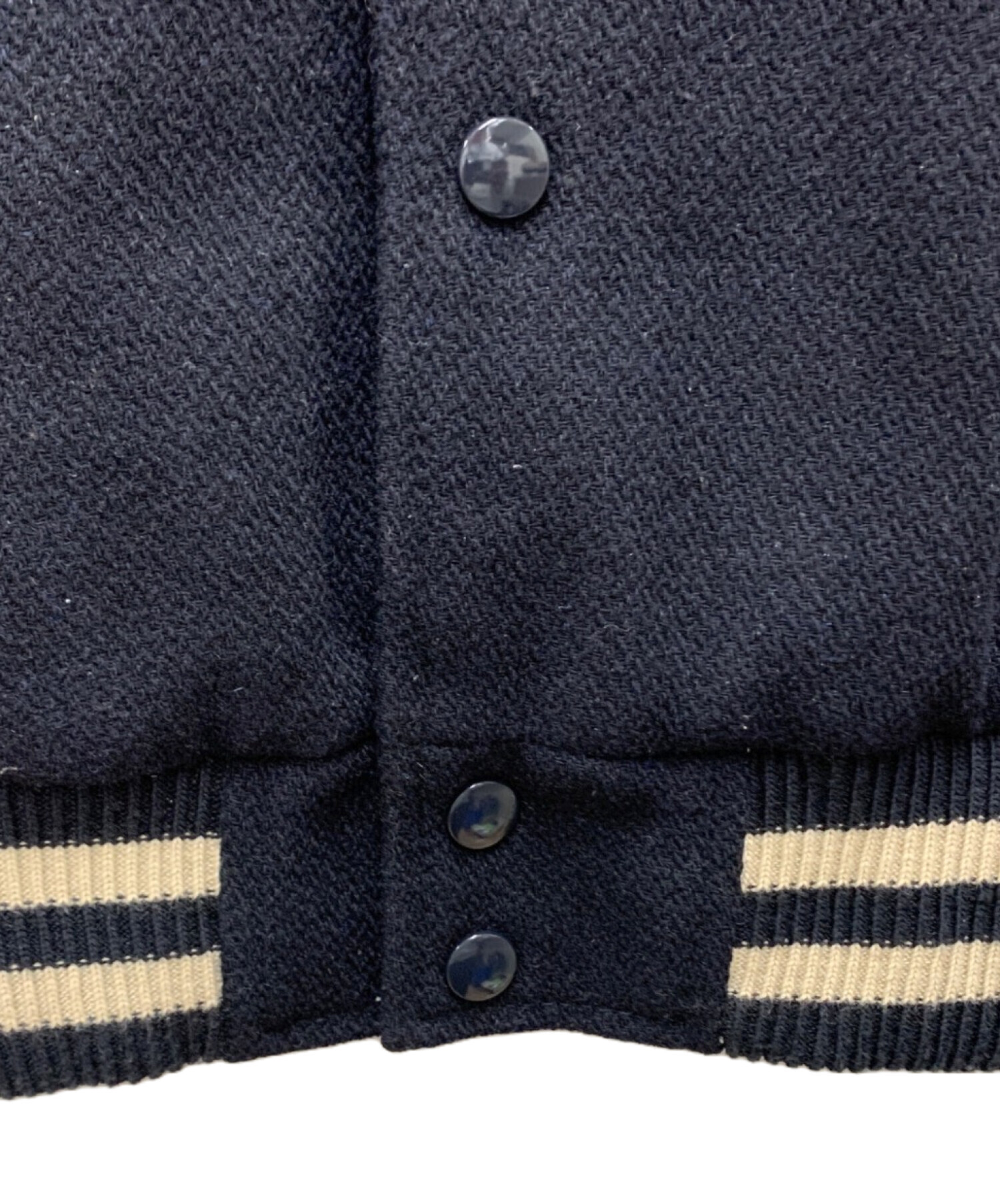 中古・古着通販】Champion (チャンピオン) スタジャン ネイビー×グレー