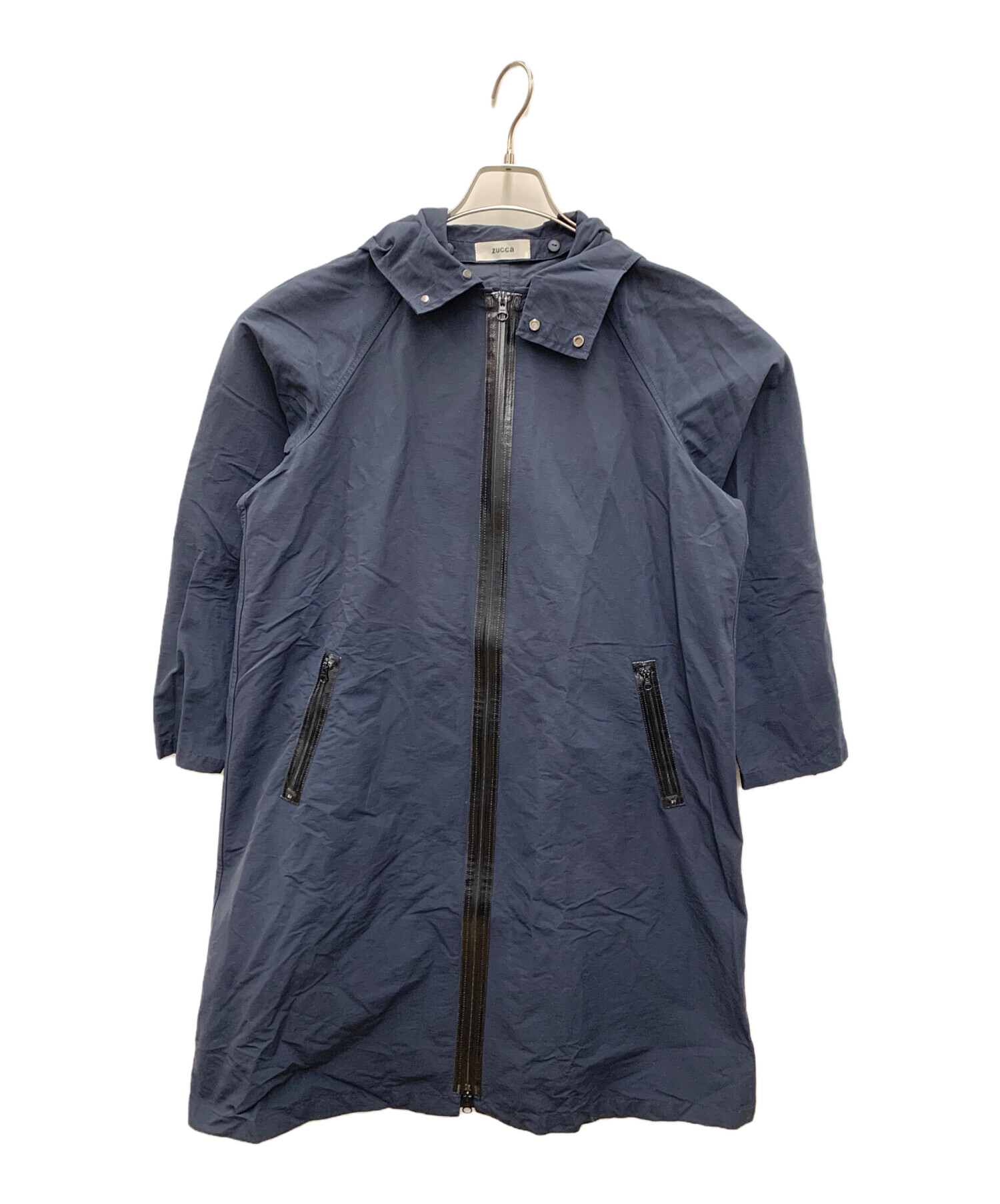 中古・古着通販】ZUCCA (ズッカ) ナイロンコート ブラック サイズ:M 