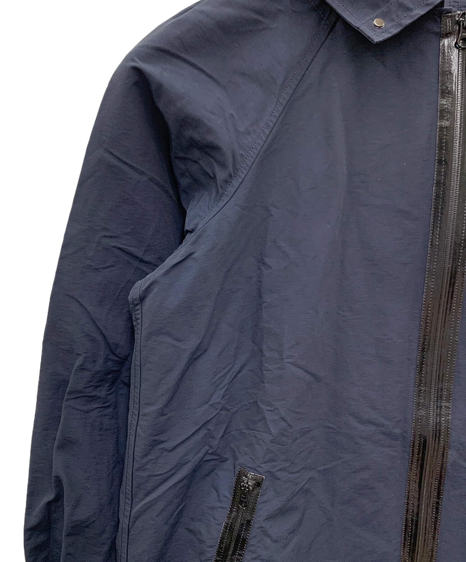 中古・古着通販】ZUCCA (ズッカ) ナイロンコート ブラック サイズ:M 