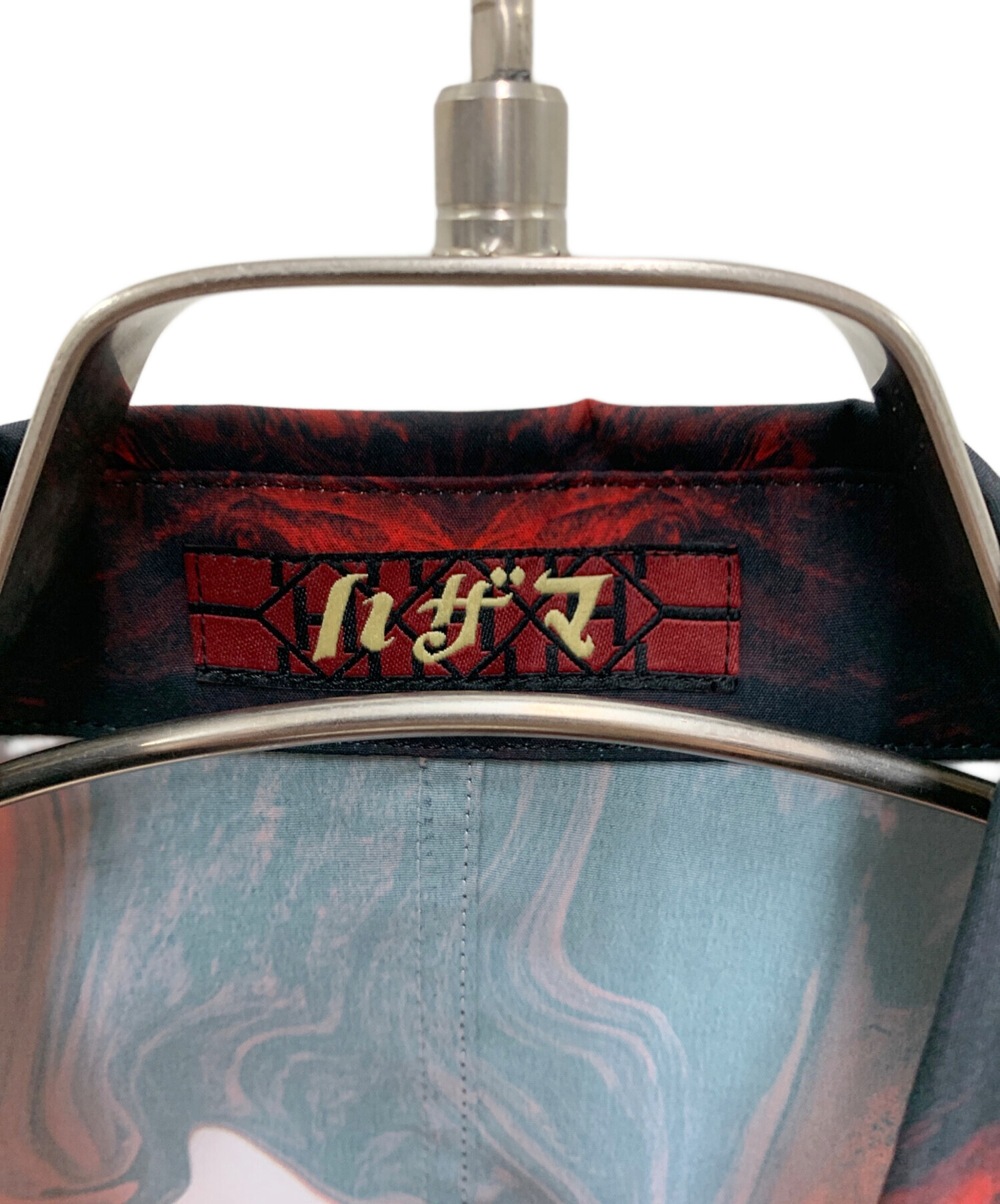ハザマ出品 中古・古着通販】hazama (ハザマ) 長袖シャツ ホワイト×レッド サイズ