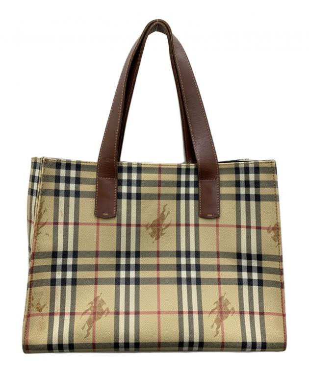 中古・古着通販】BURBERRY (バーバリー) ノバチェックトートバッグ