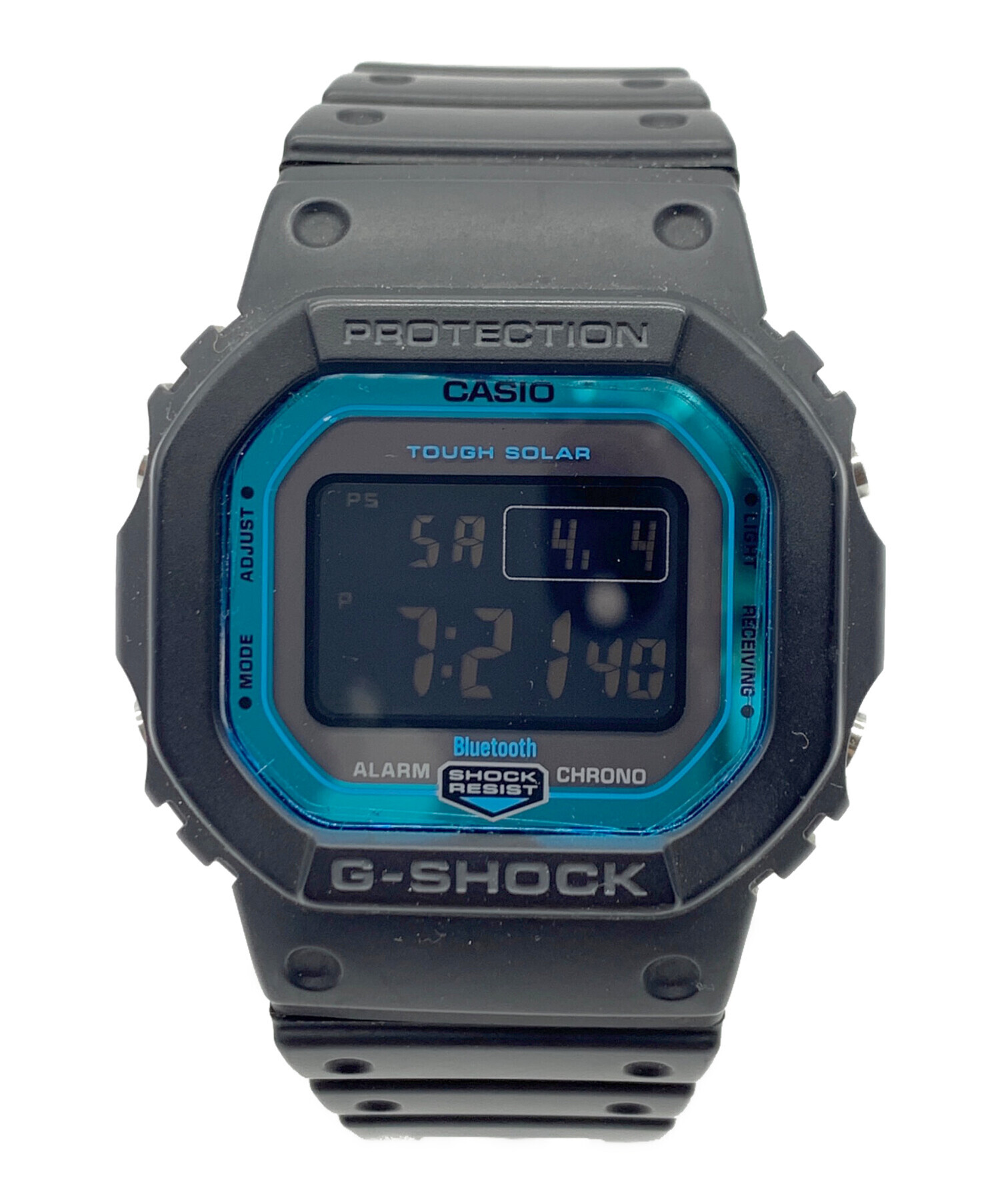 中古・古着通販】CASIO (カシオ) デジタルウォッチ ブラック×ブルー 